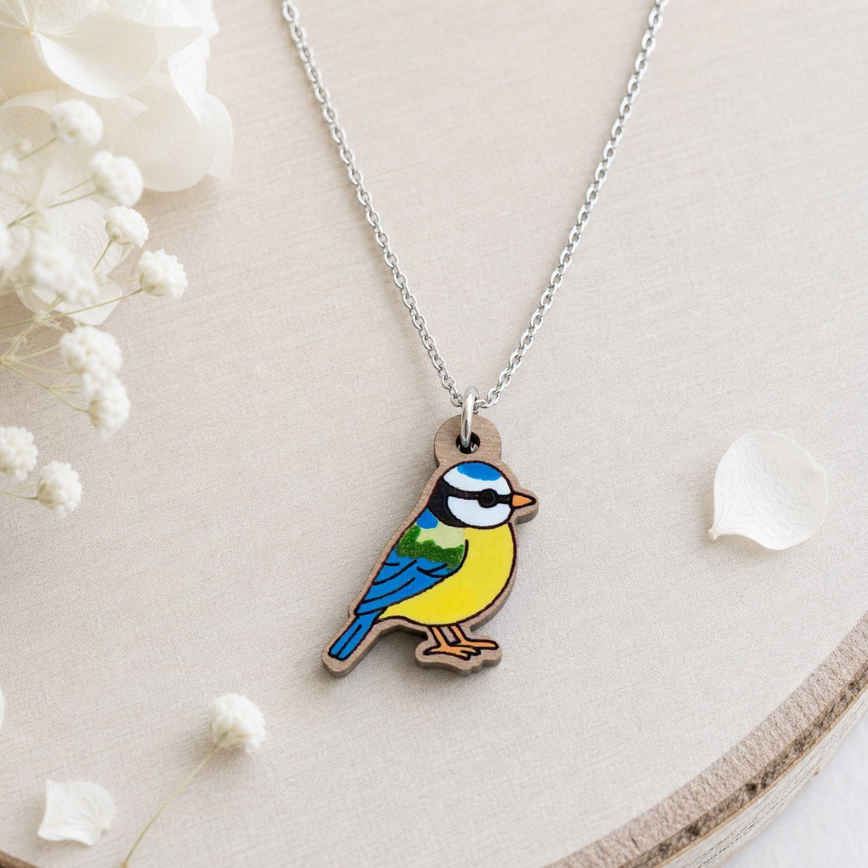 Blue Tit Bird Necklace - Robin Valley Official Store