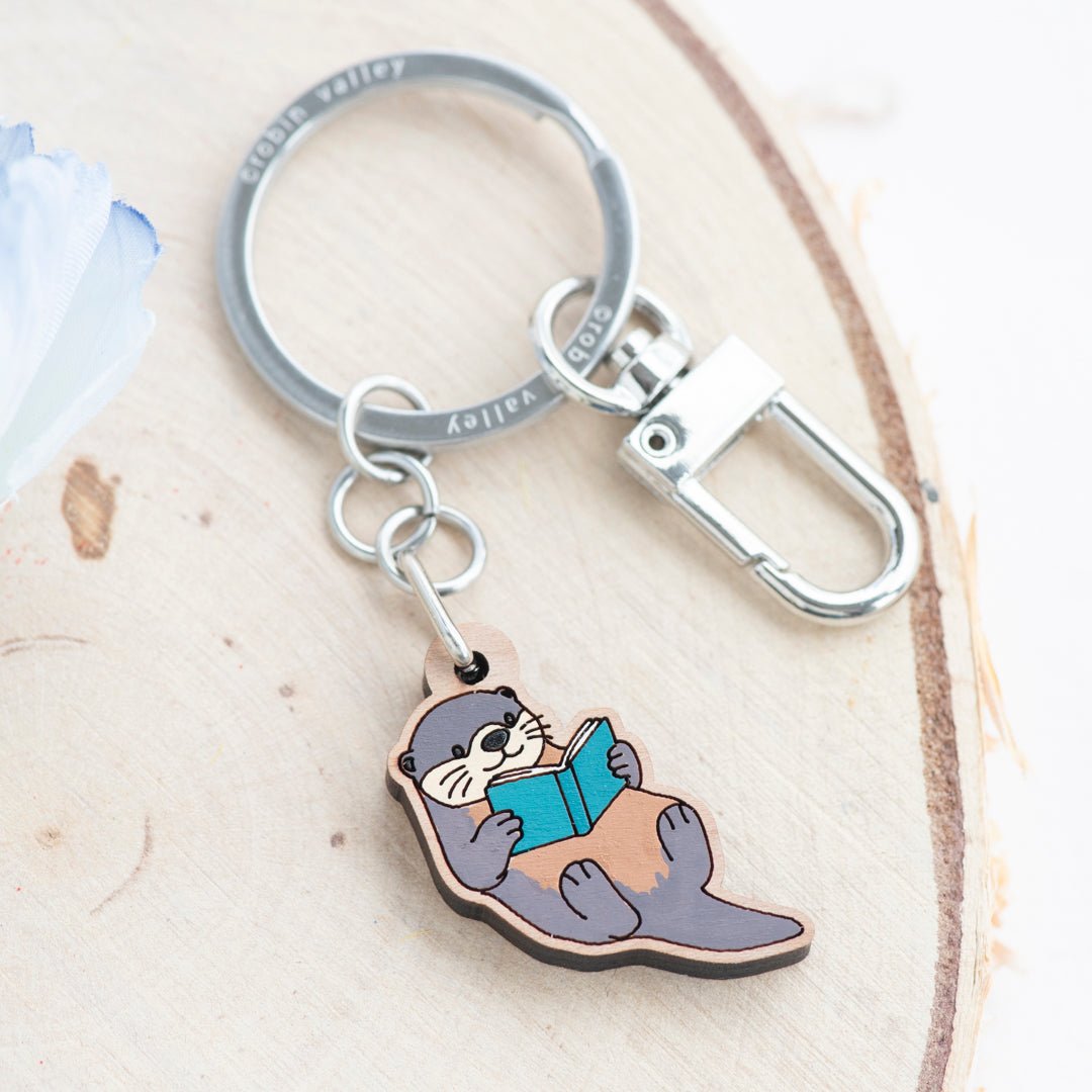Book - Loving Otter Keyring - Robin Valley Official Store