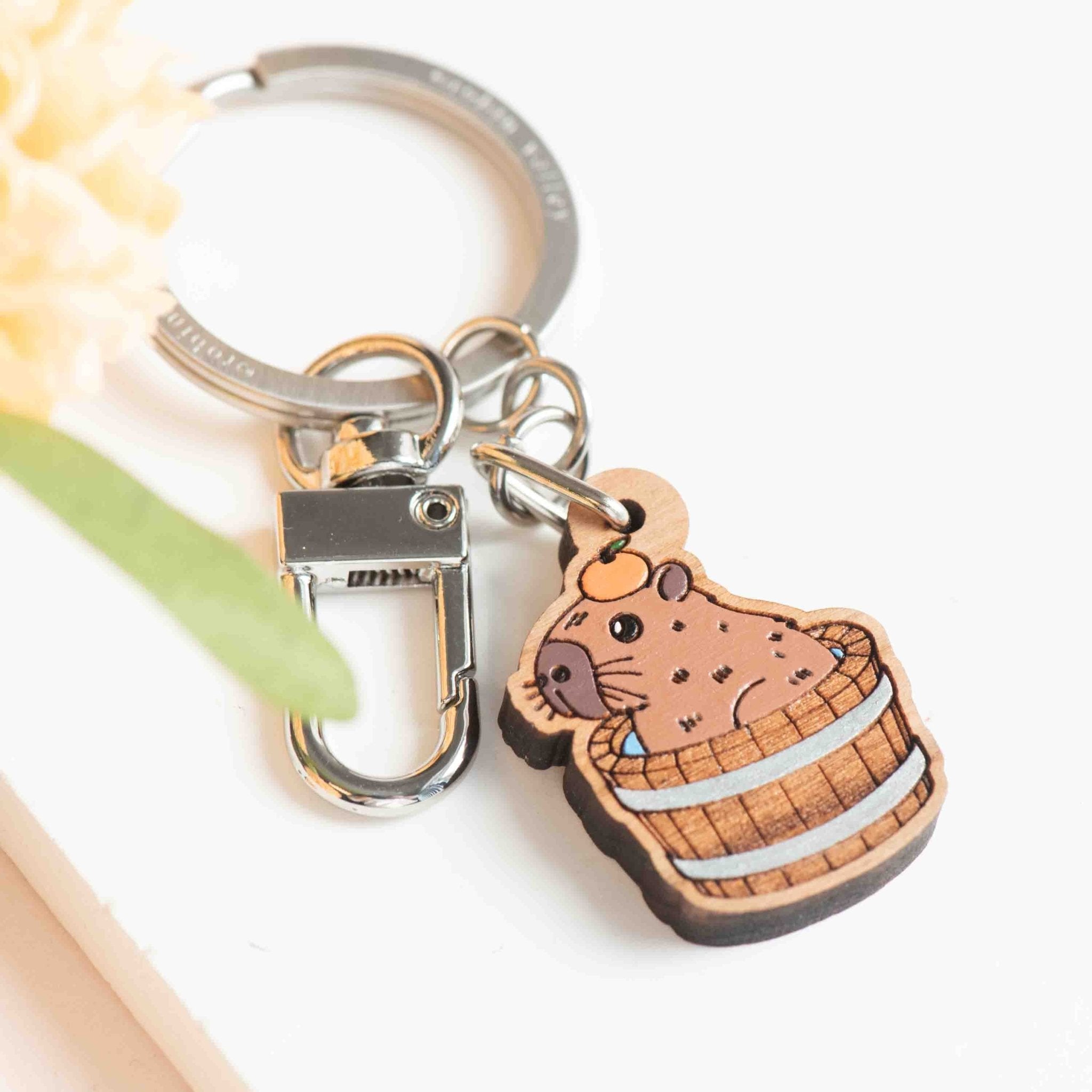 Capybara Bath Keyring - Robin Valley Official Store