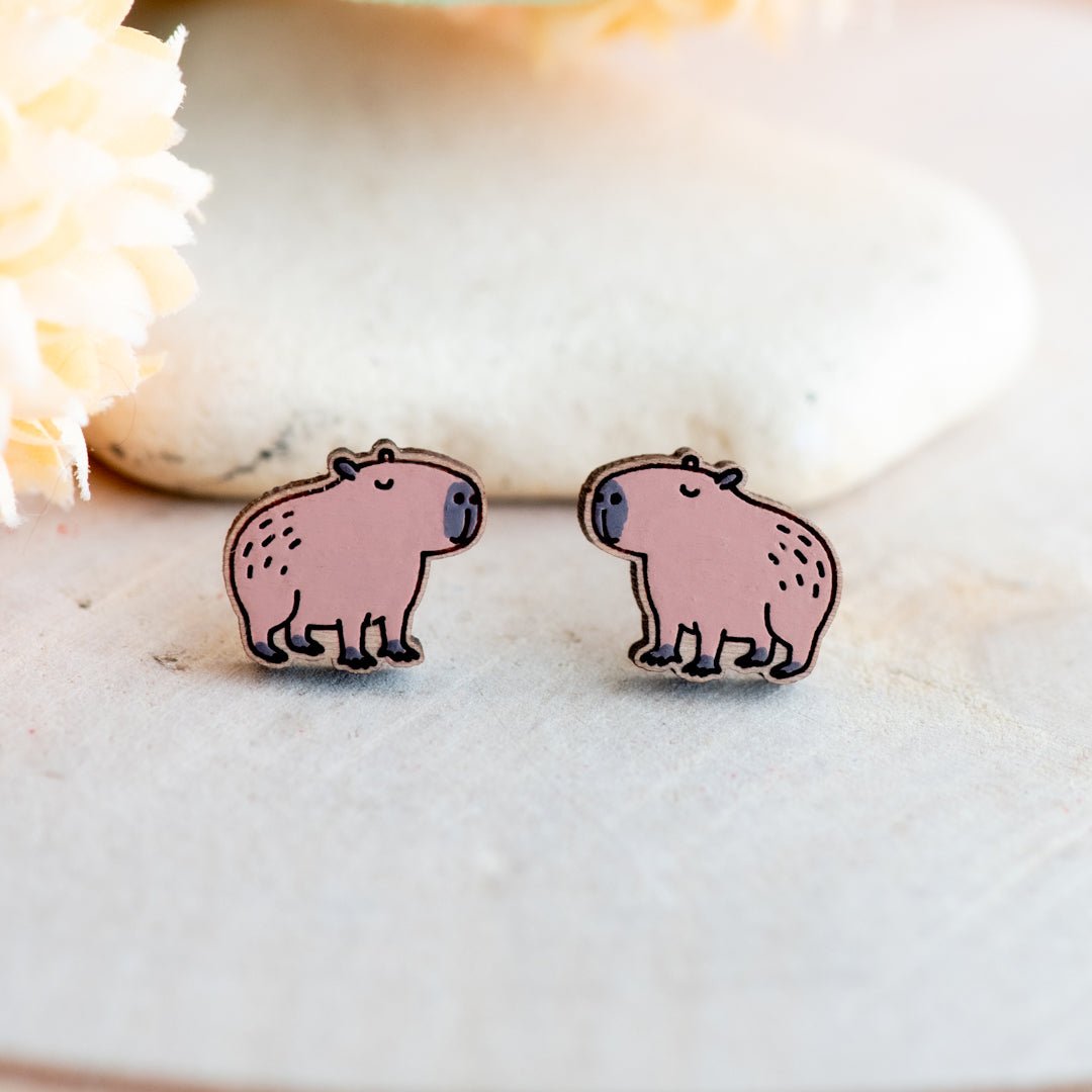 Cara The Capybara Stud Earrings - Robin Valley Official Store