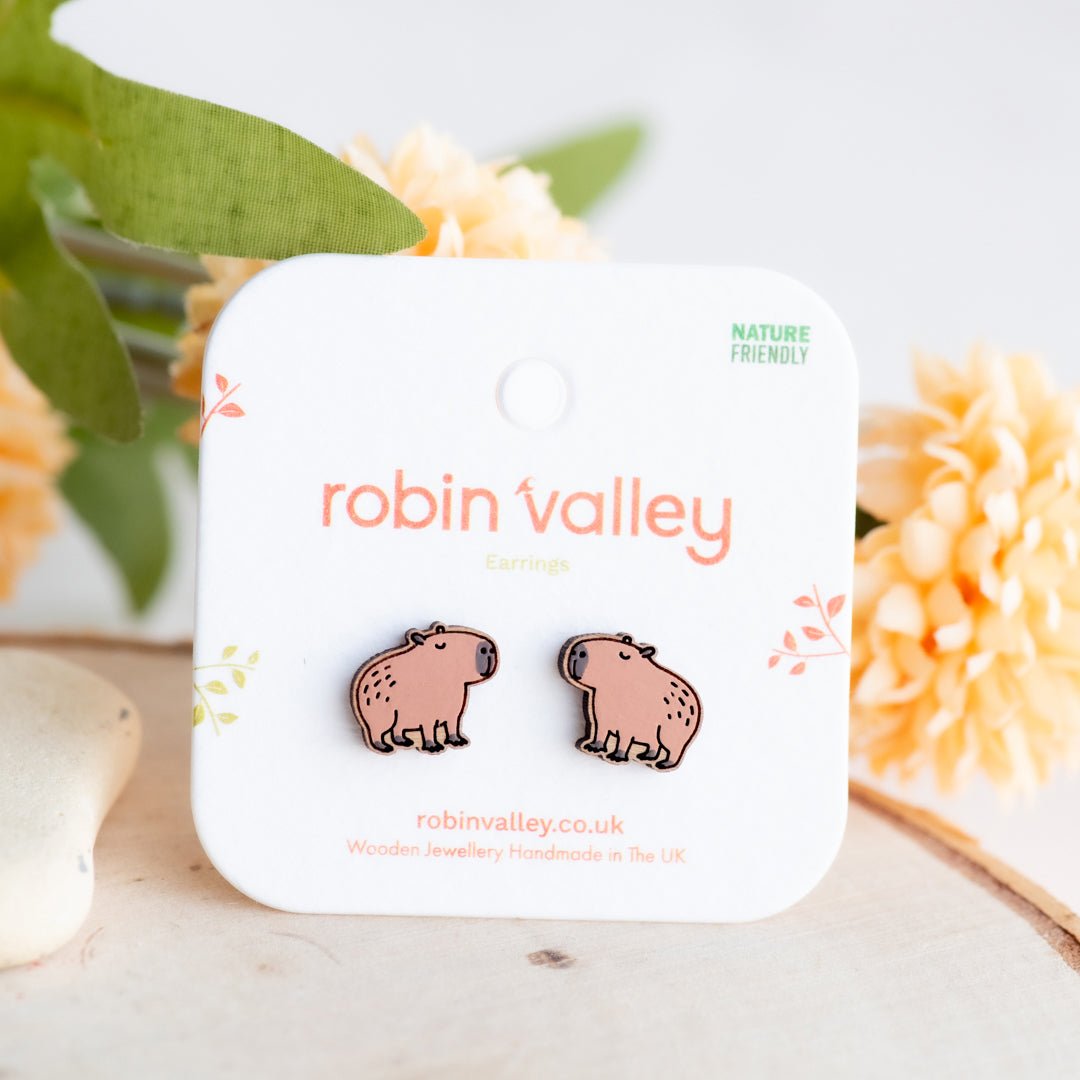 Cara The Capybara Stud Earrings - Robin Valley Official Store