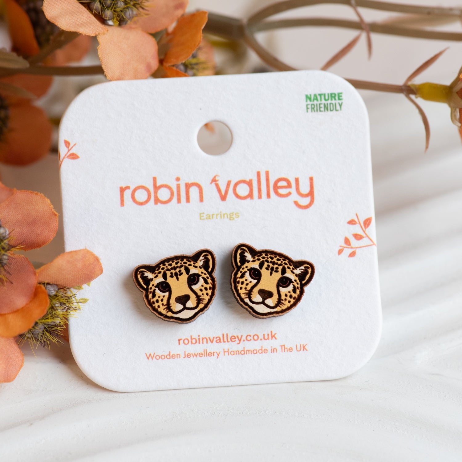 Cheetah Earrings - PEL10518 - Robin Valley Official Store