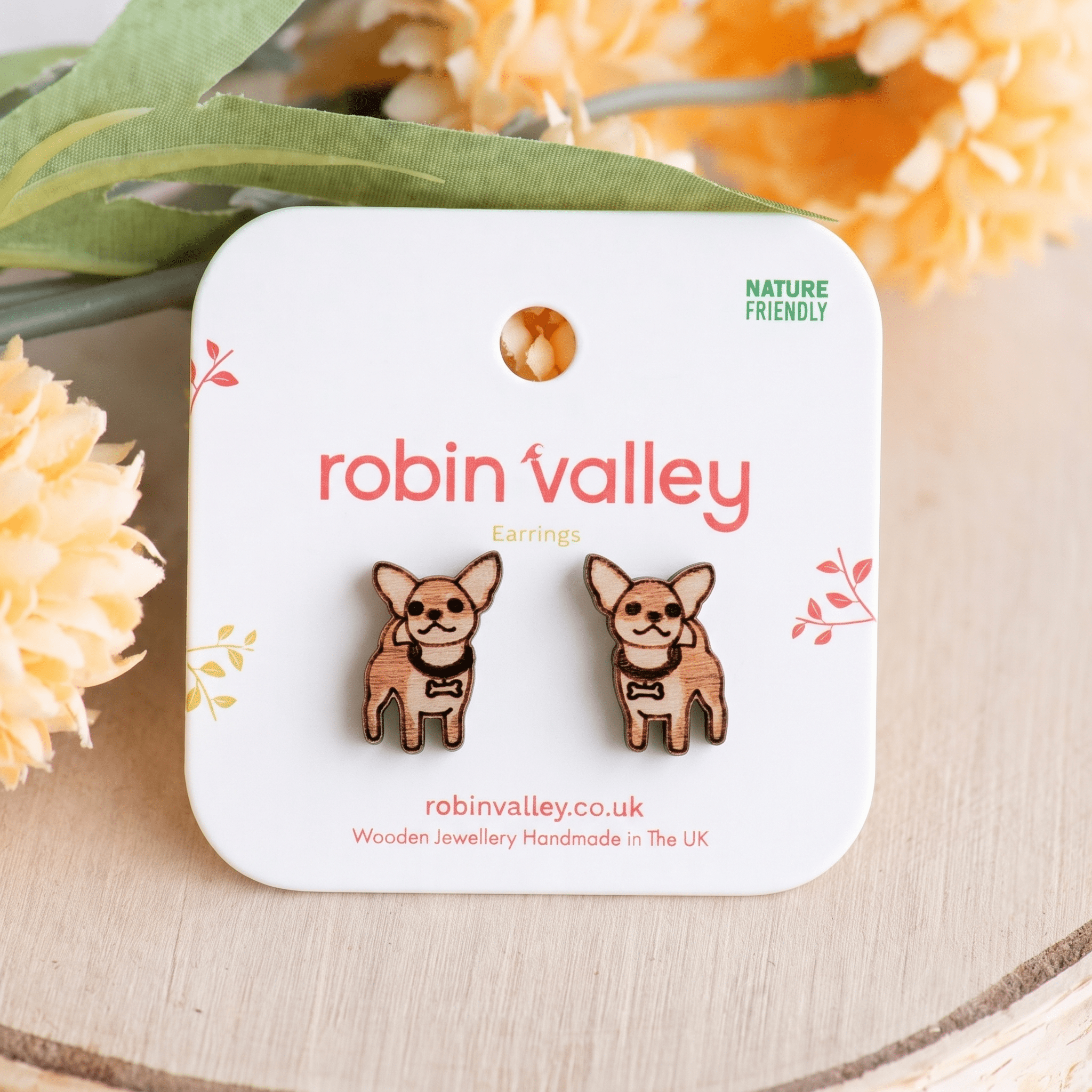 Chihuahua Stud Earrings - Robin Valley Official Store