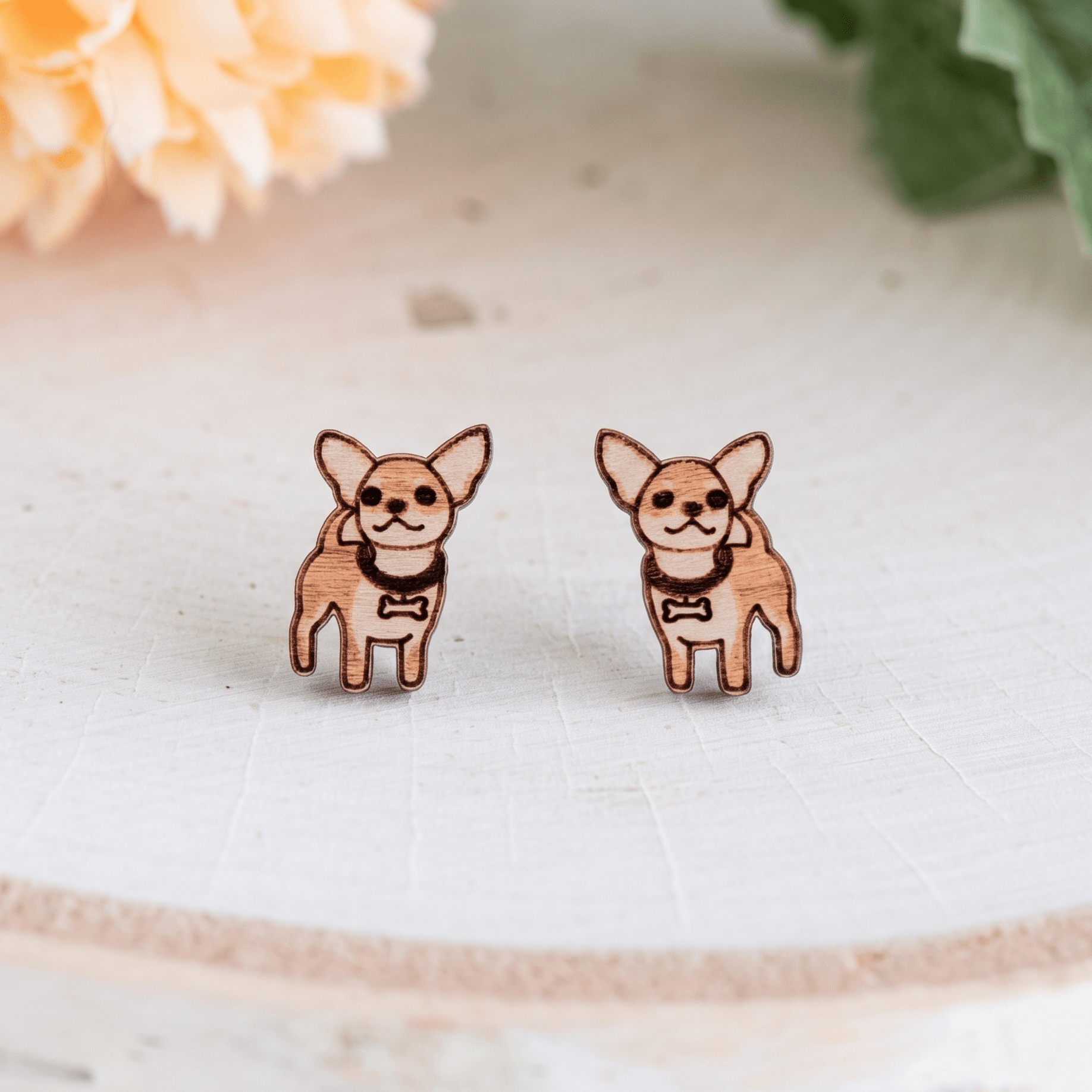 Chihuahua Stud Earrings - Robin Valley Official Store