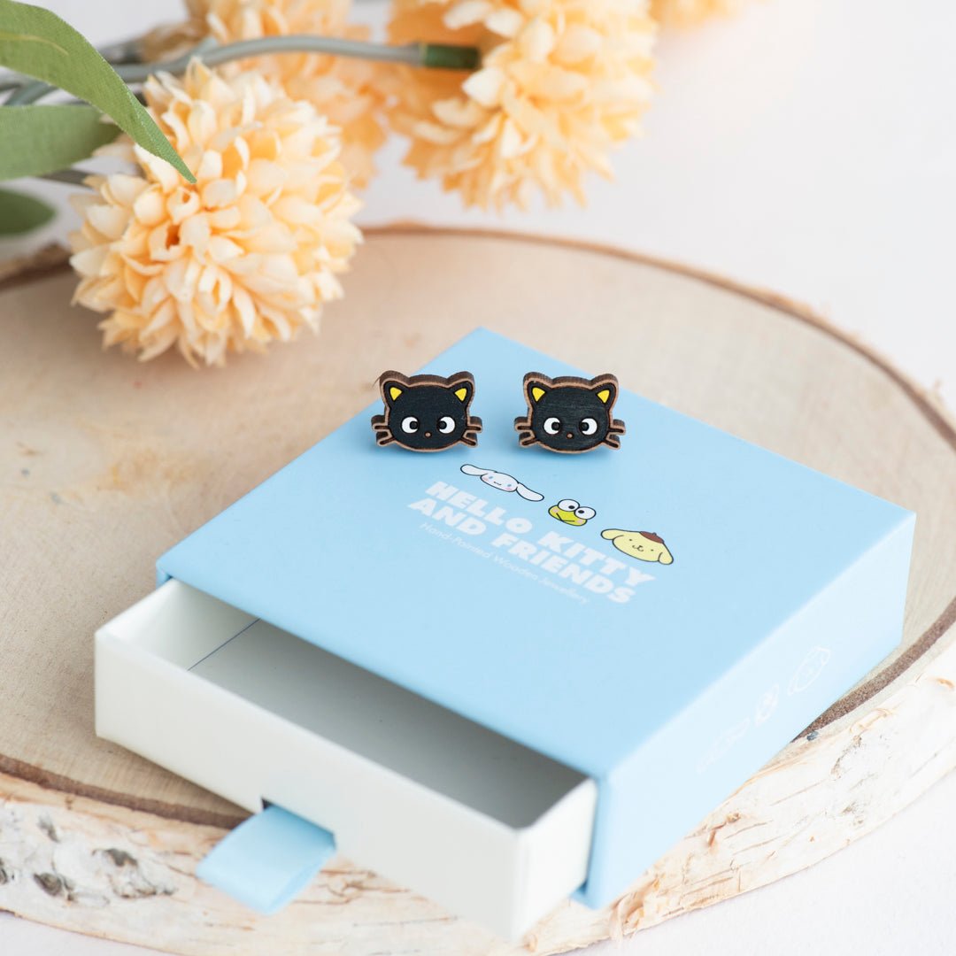 Chococat Stud Earrings - Face - Robin Valley Official Store