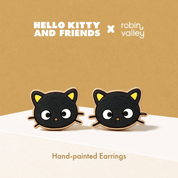 Chococat Stud Earrings - Face - Robin Valley Official Store