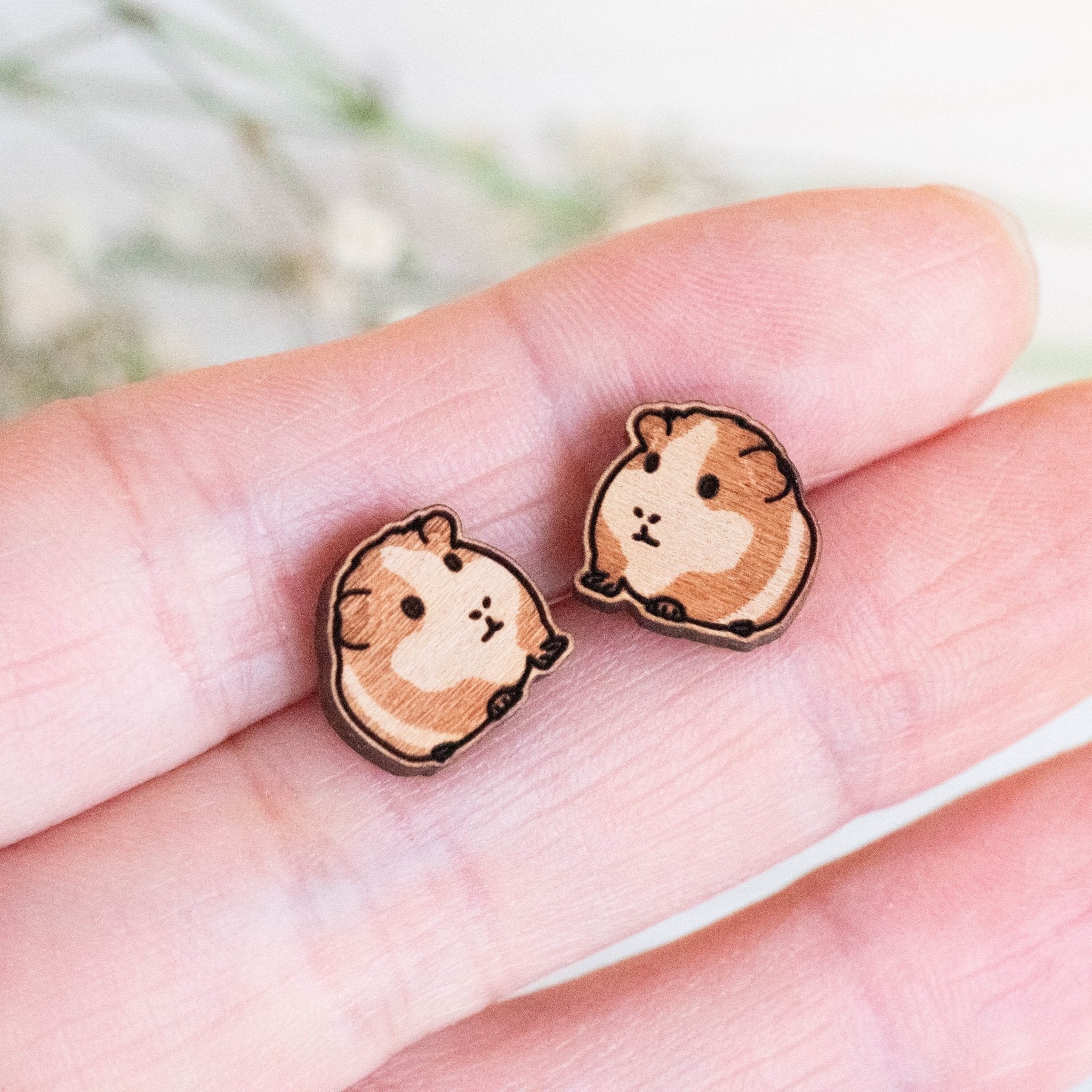 Chunky Guinea Pig Stud Earrings - Robin Valley Official Store
