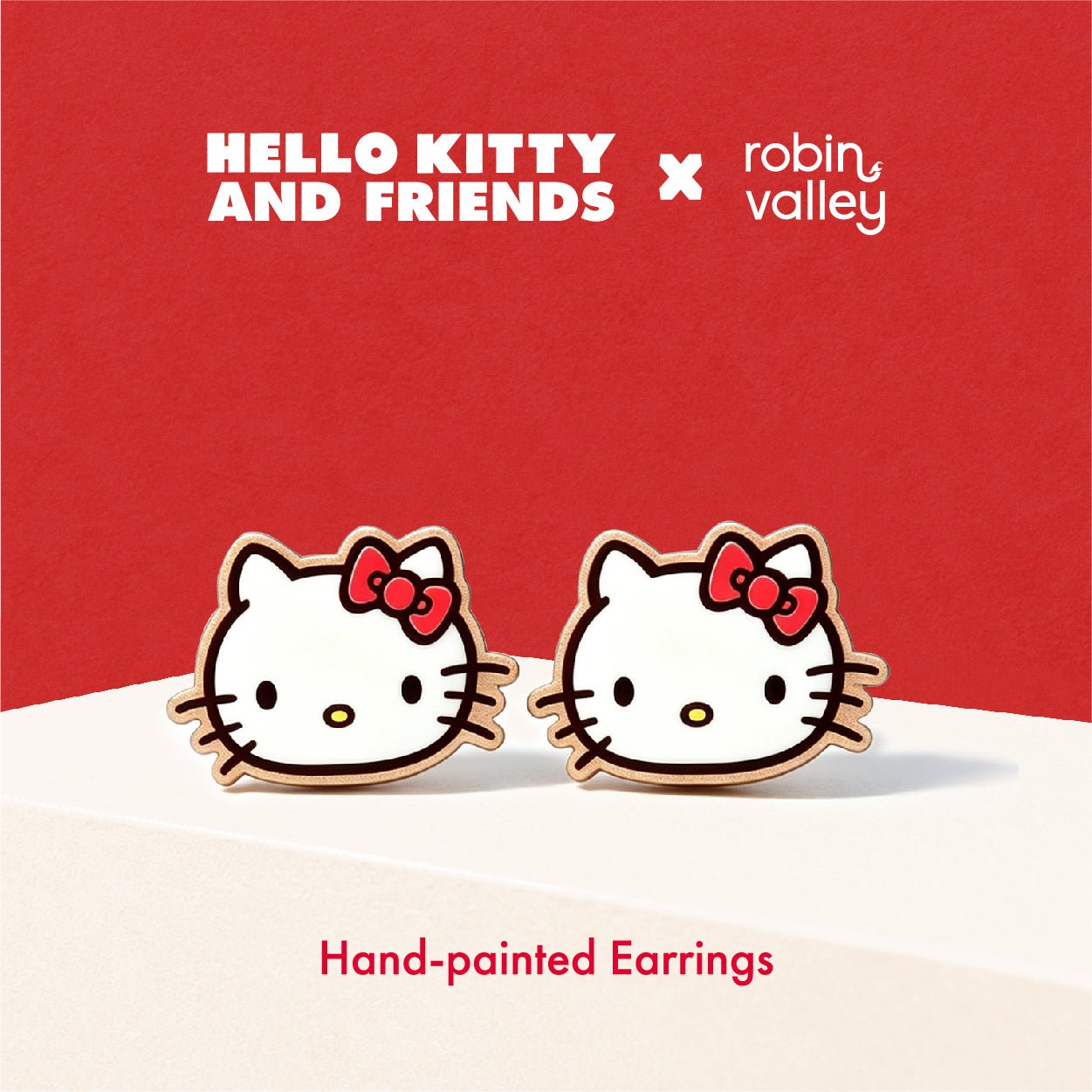 Classic Hello Kitty Stud Earrings - Robin Valley Official Store