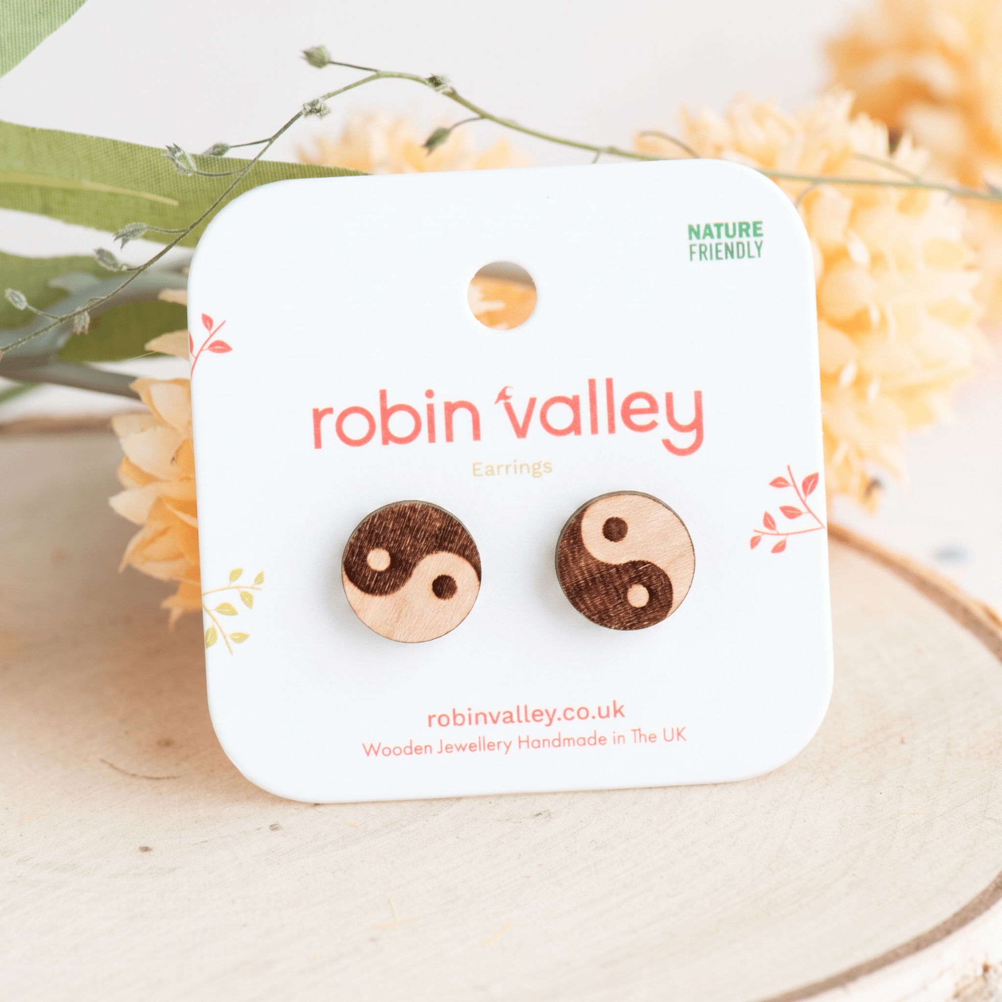Classic Yin Yang Stud Earrings - Robin Valley Official Store