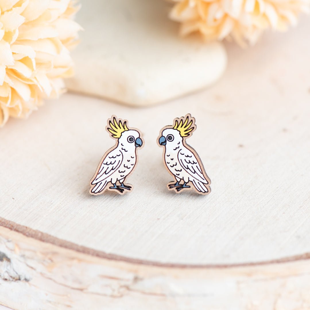 Cockatoo Parrot Earrings - Robin Valley Official Store