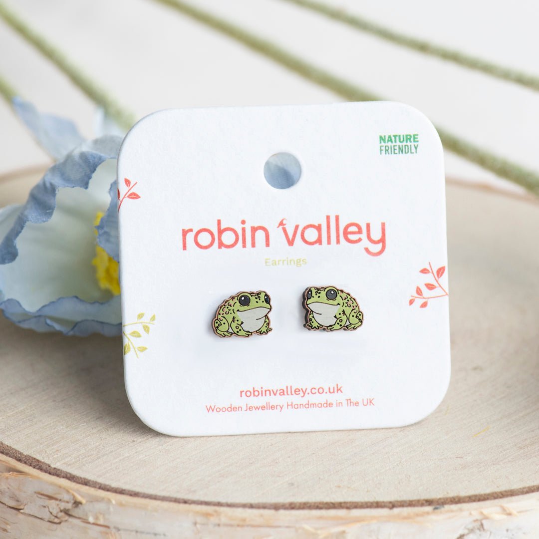 Cute Toad Stud Earrings - Robin Valley Official Store