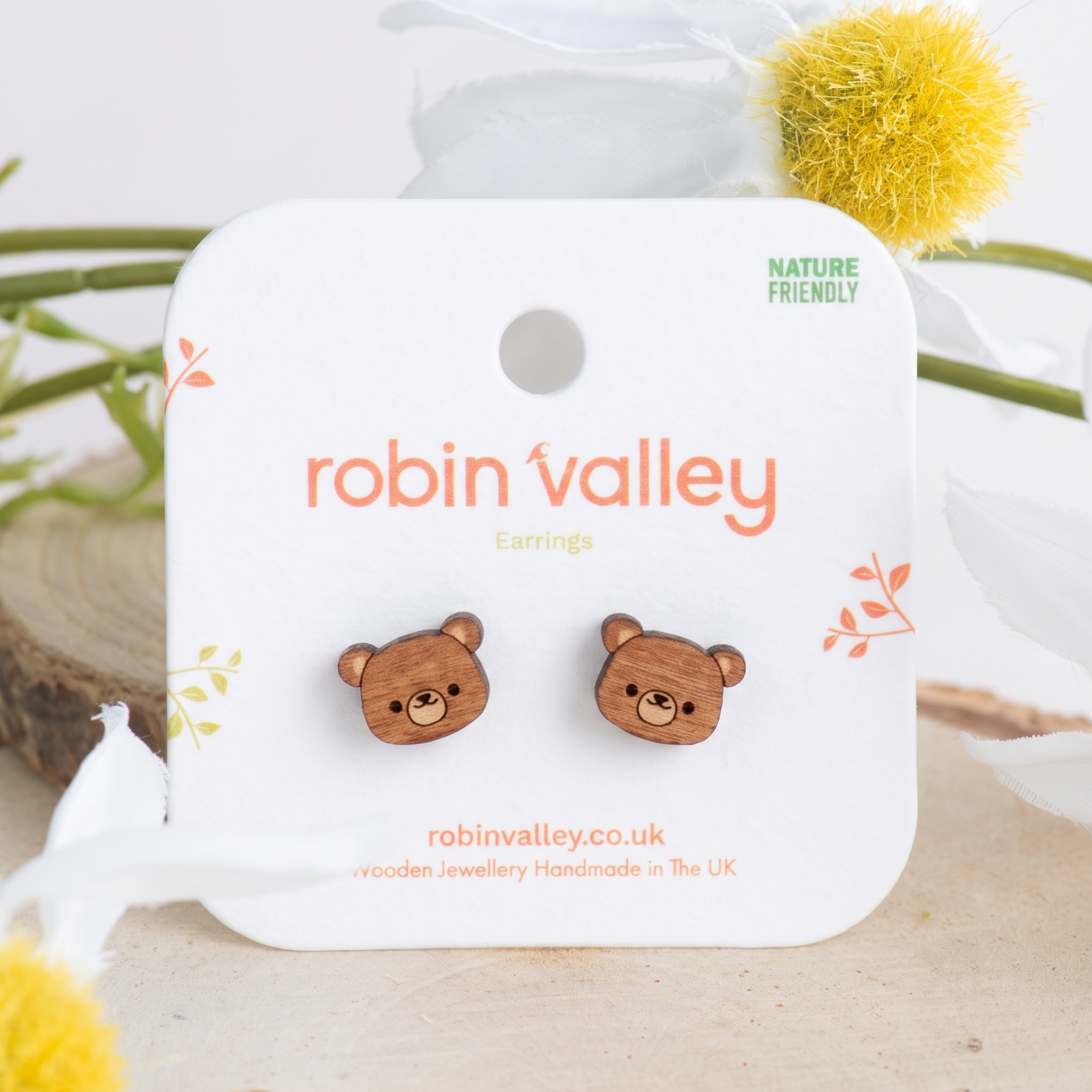 Cute Bear Stud Earrings