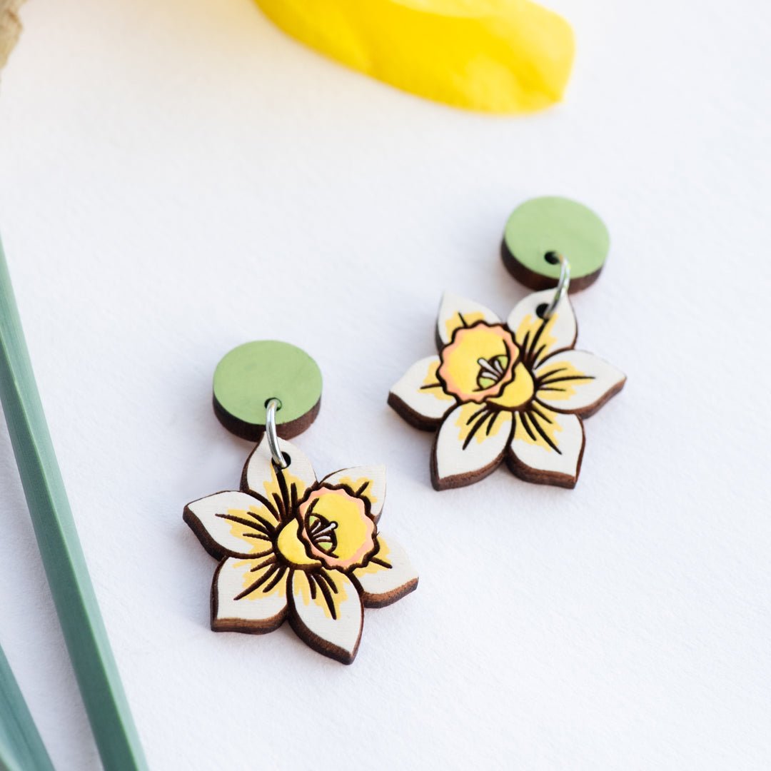 Daffodil Drop Earrings - Robin Valley Official Store