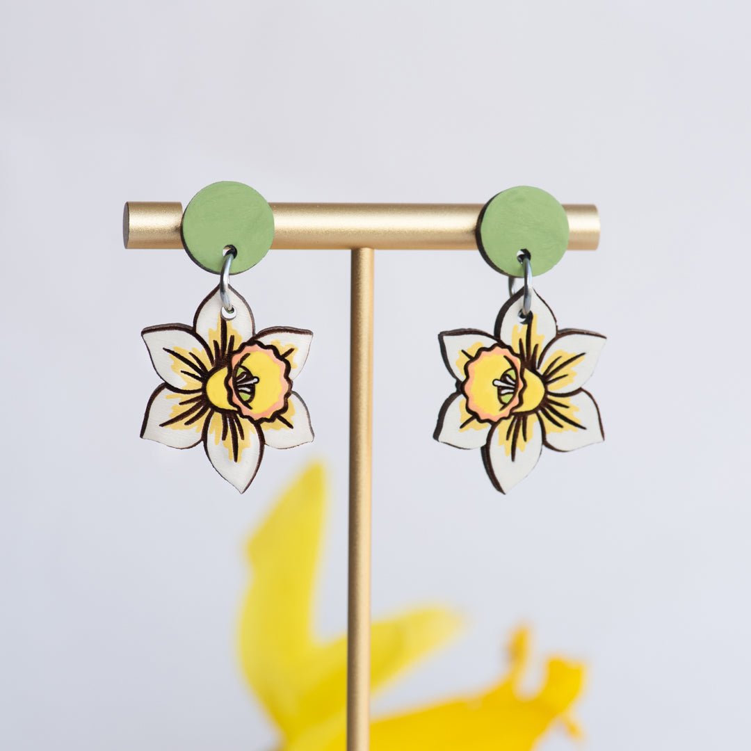 Daffodil Drop Earrings - Robin Valley Official Store