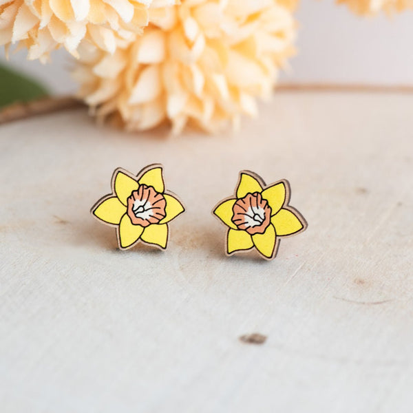 Daffodil Stud Earrings - Robin Valley Official Store