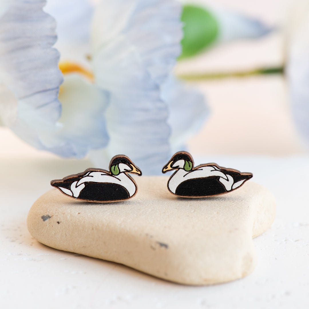 Eider Duck Stud Earrings - Robin Valley Official Store
