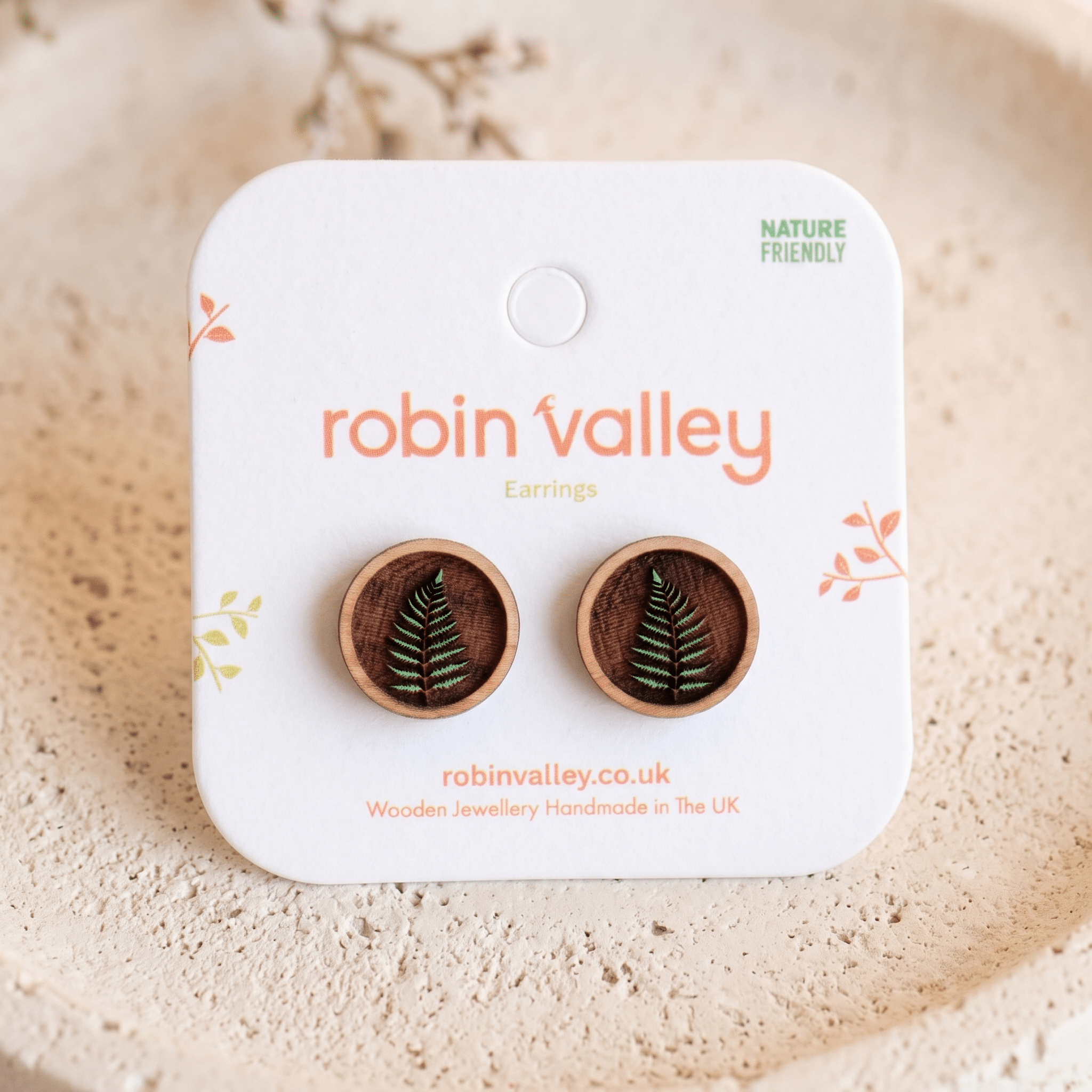 Fern Stud Earrings - Robin Valley Official Store