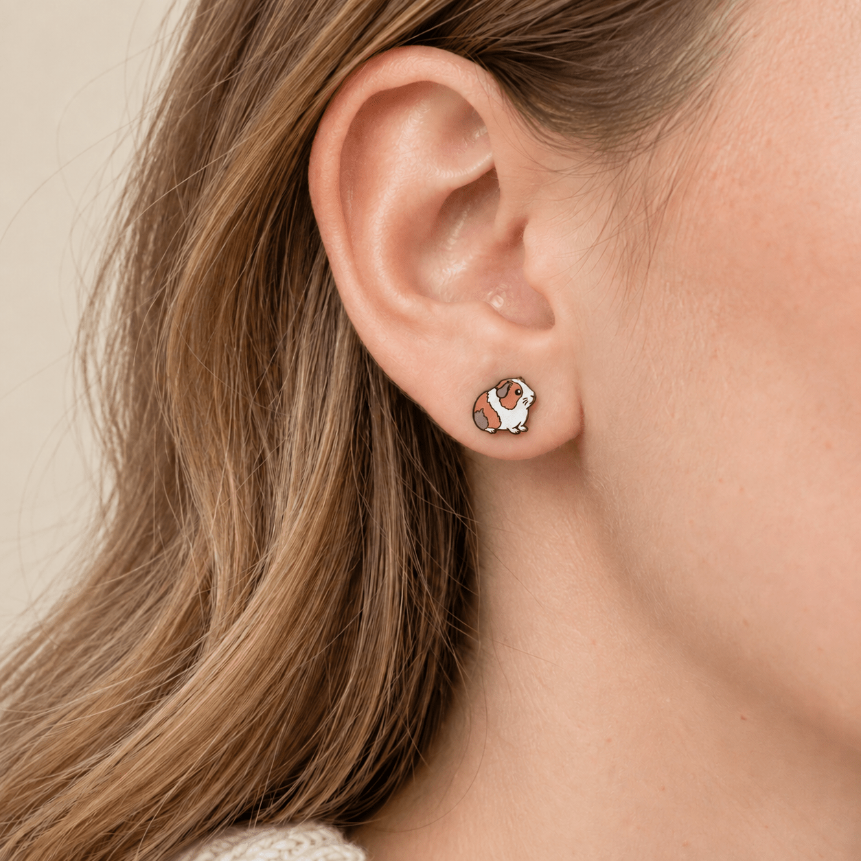 Floppy Ear Guinea Pig Stud Earrings - Robin Valley Official Store