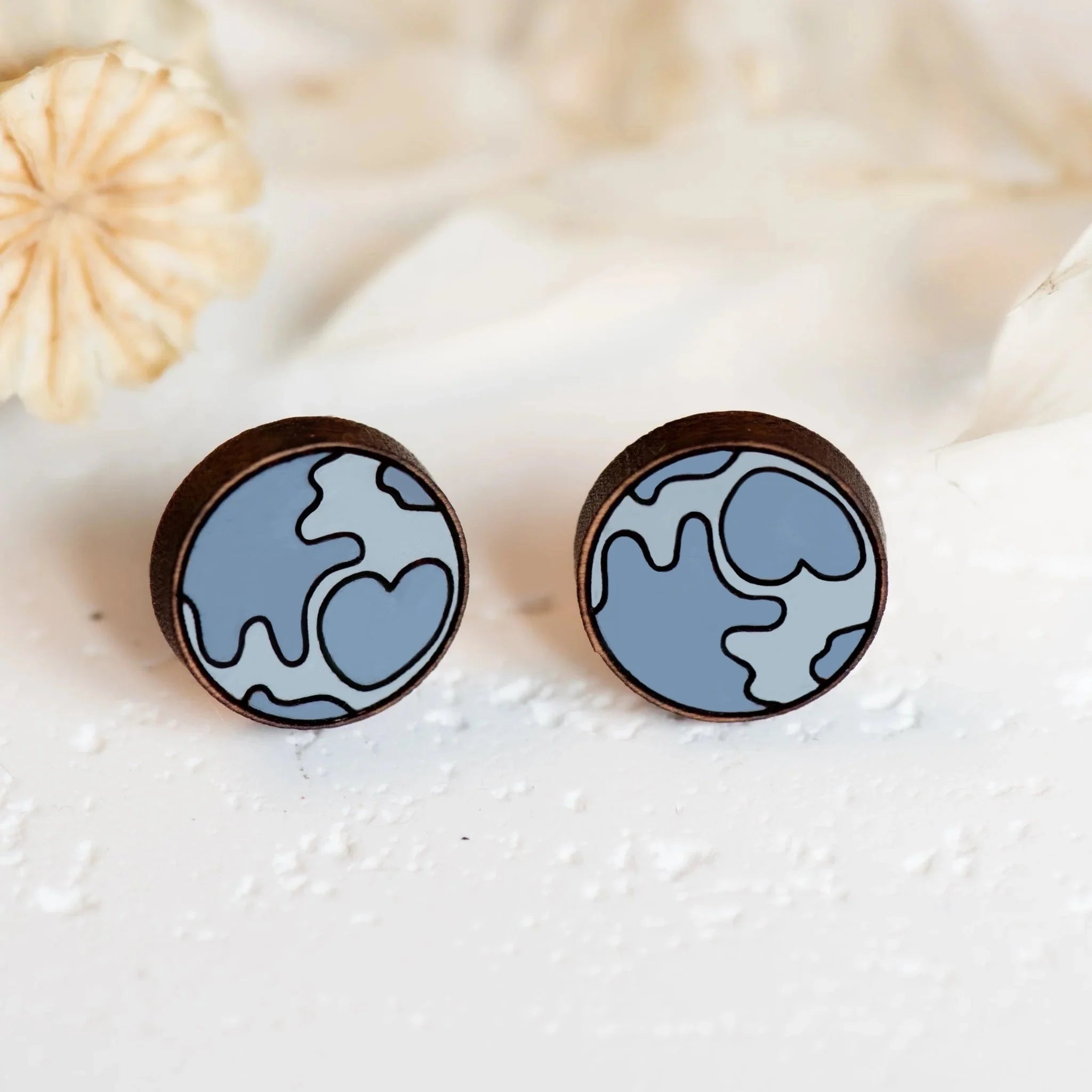 Hand - painted Solar System Planets Earrings - PET15139P - Robin Valley Official Store