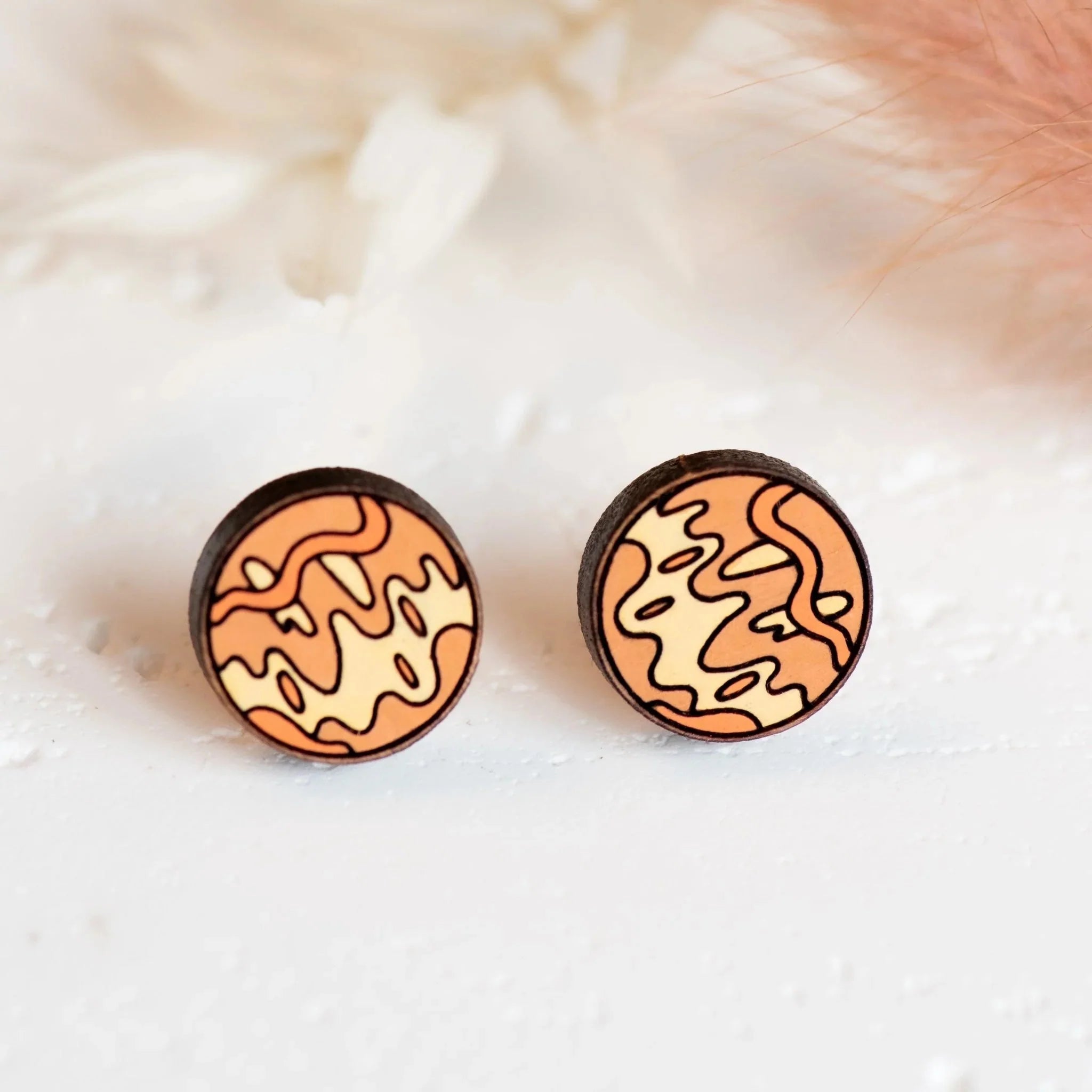 Hand - painted Solar System Planets Earrings - PET15139P - Robin Valley Official Store