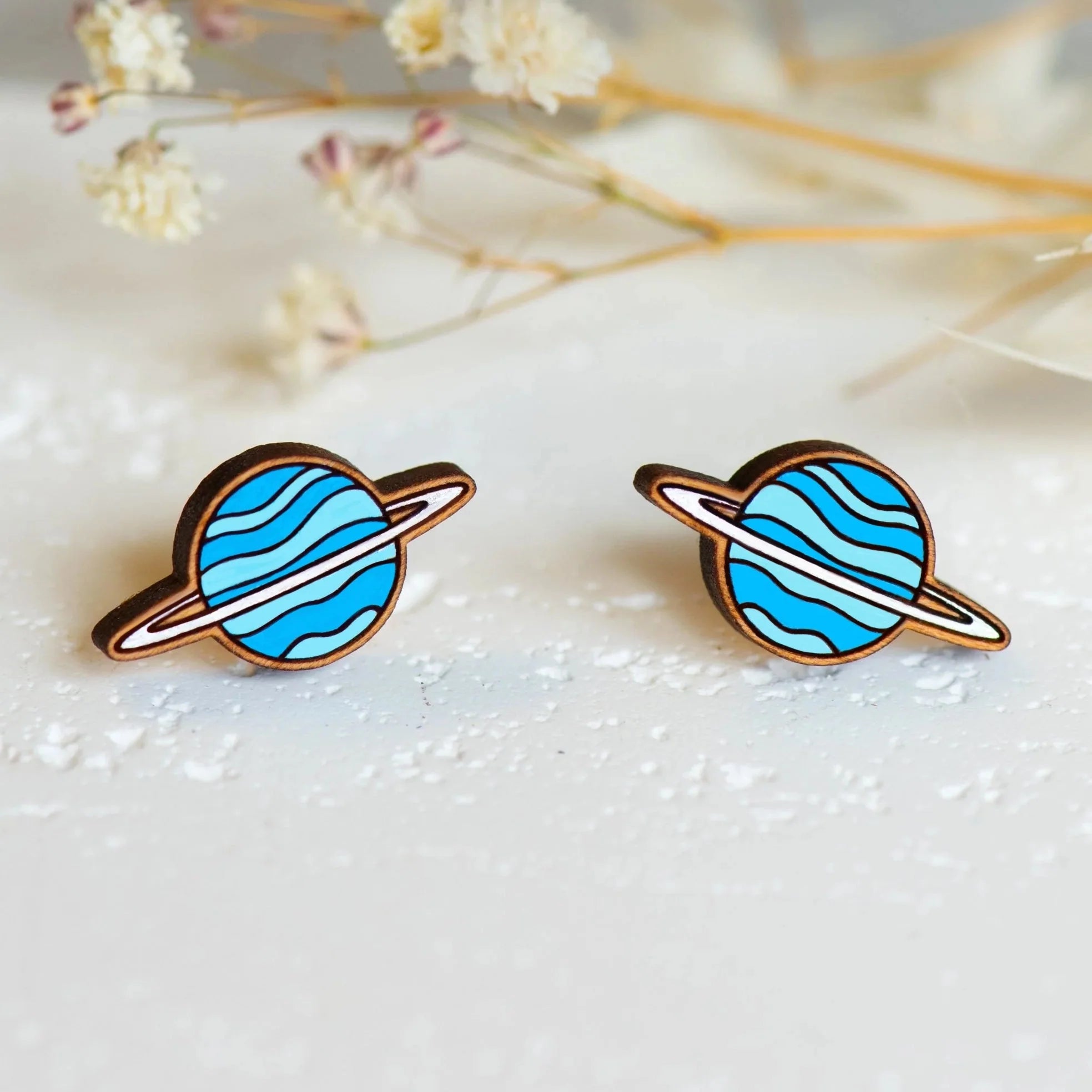 Hand - painted Solar System Planets Earrings - PET15139P - Robin Valley Official Store