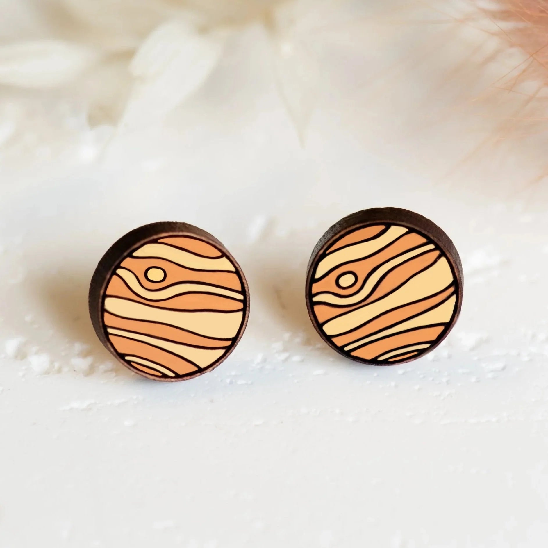 Hand - painted Solar System Planets Earrings - PET15139P - Robin Valley Official Store