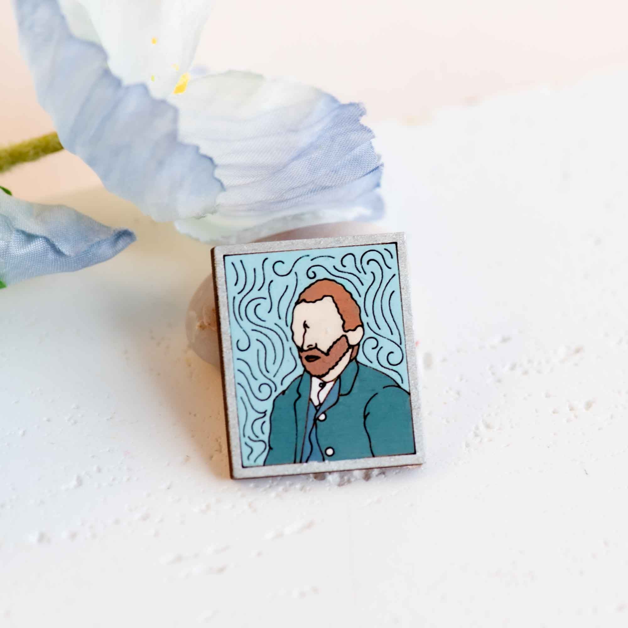 Hand - painted Van Gogh Pin Badge - PA45008 - Robin Valley Official Store