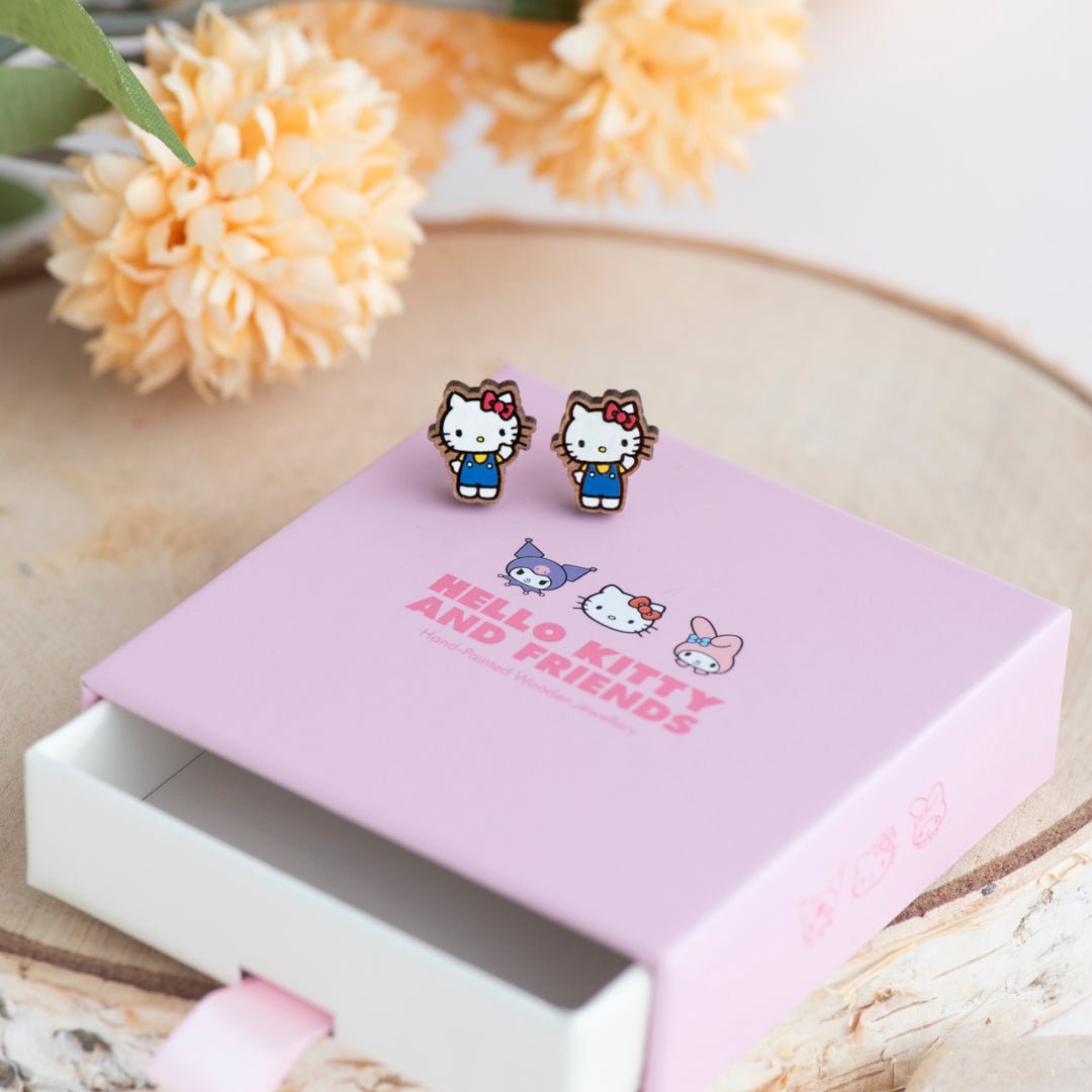 Hello Kitty Classic Blue Stud Earrings - Robin Valley Official Store