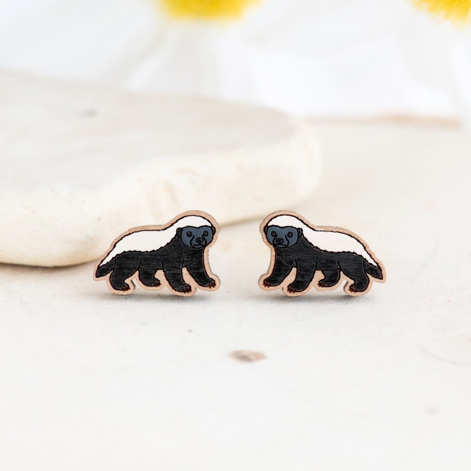 Honey Badger Stud Earrings - Robin Valley Official Store