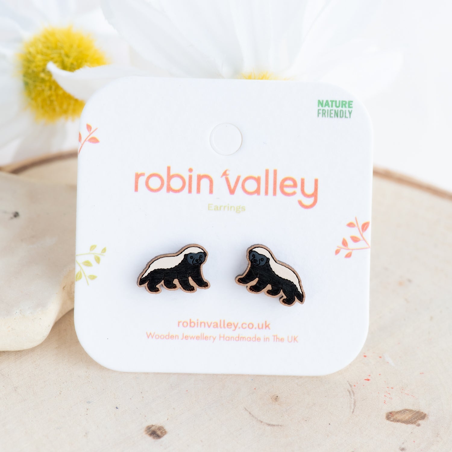Honey Badger Stud Earrings - Robin Valley Official Store