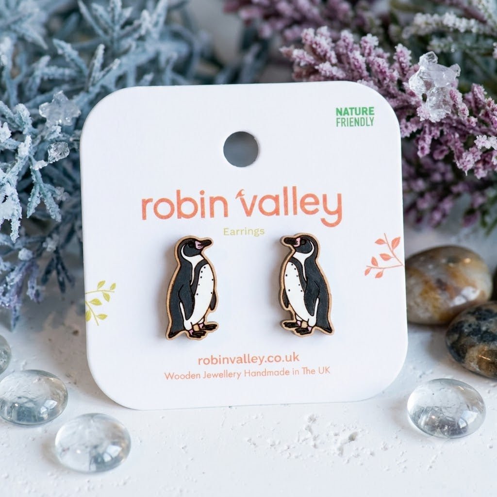 Humboldt Penguin Earrings - Robin Valley Official Store