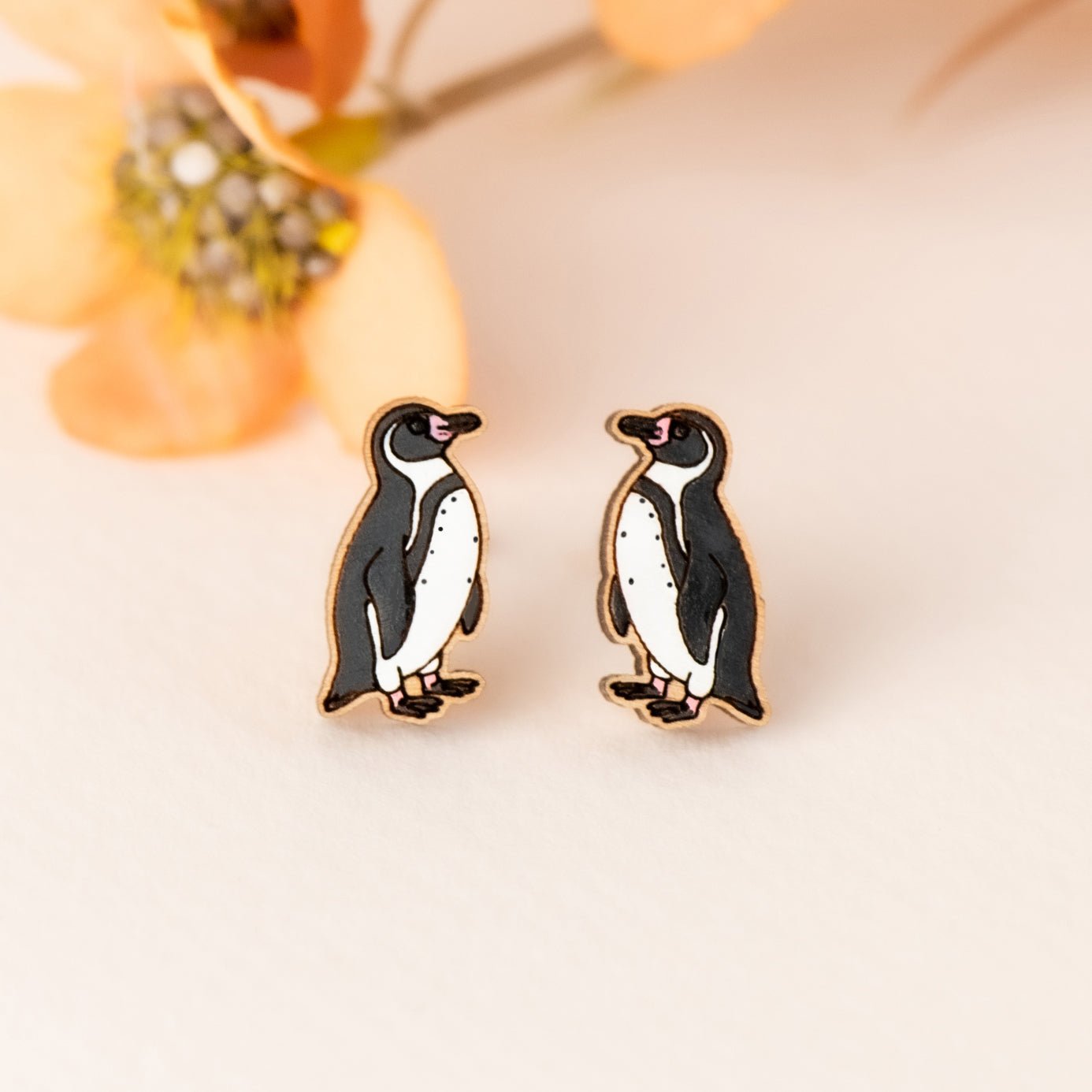 Humboldt Penguin Earrings - PEB12130 - Robin Valley Official Store