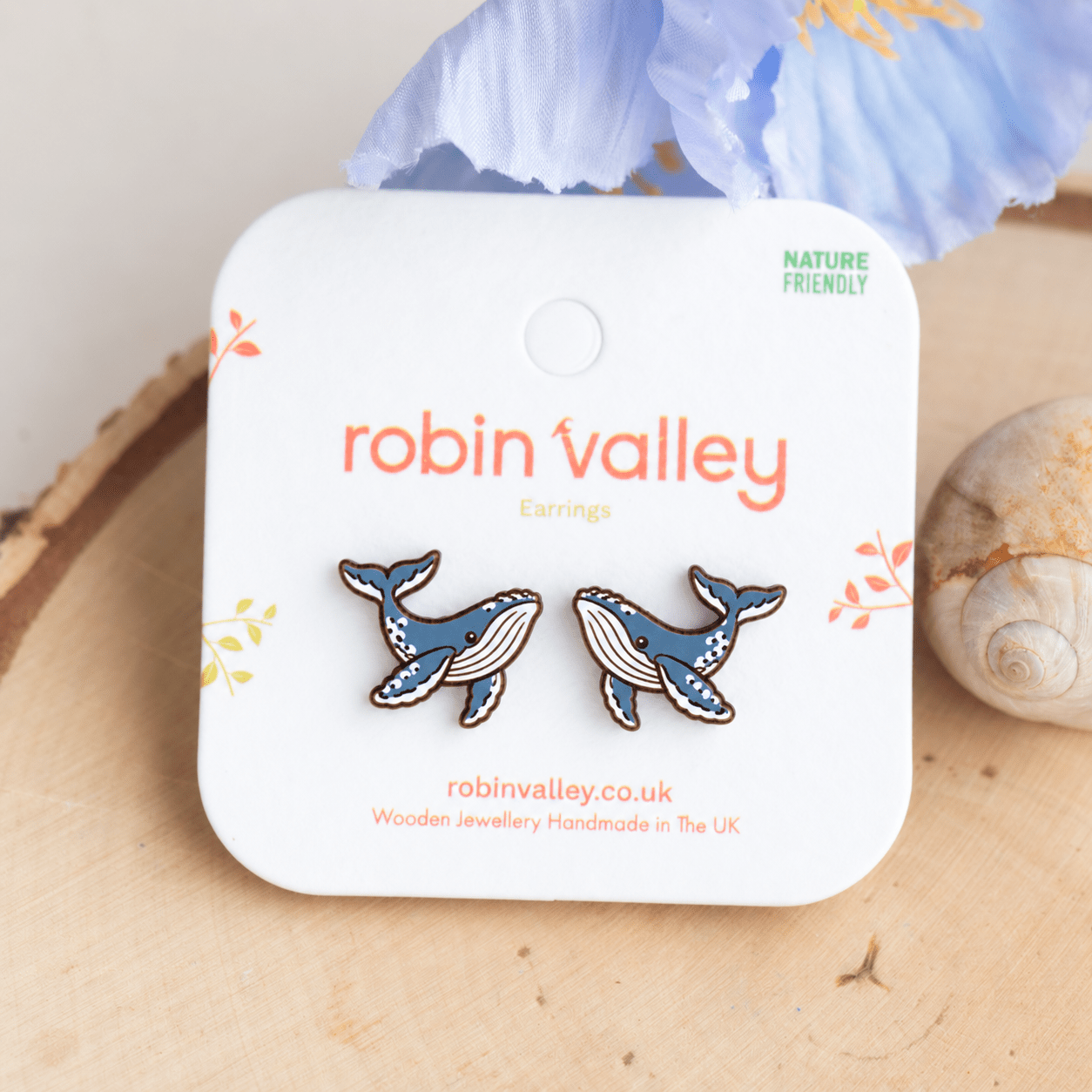 Humpback Whale Stud Earrings - Robin Valley Official Store