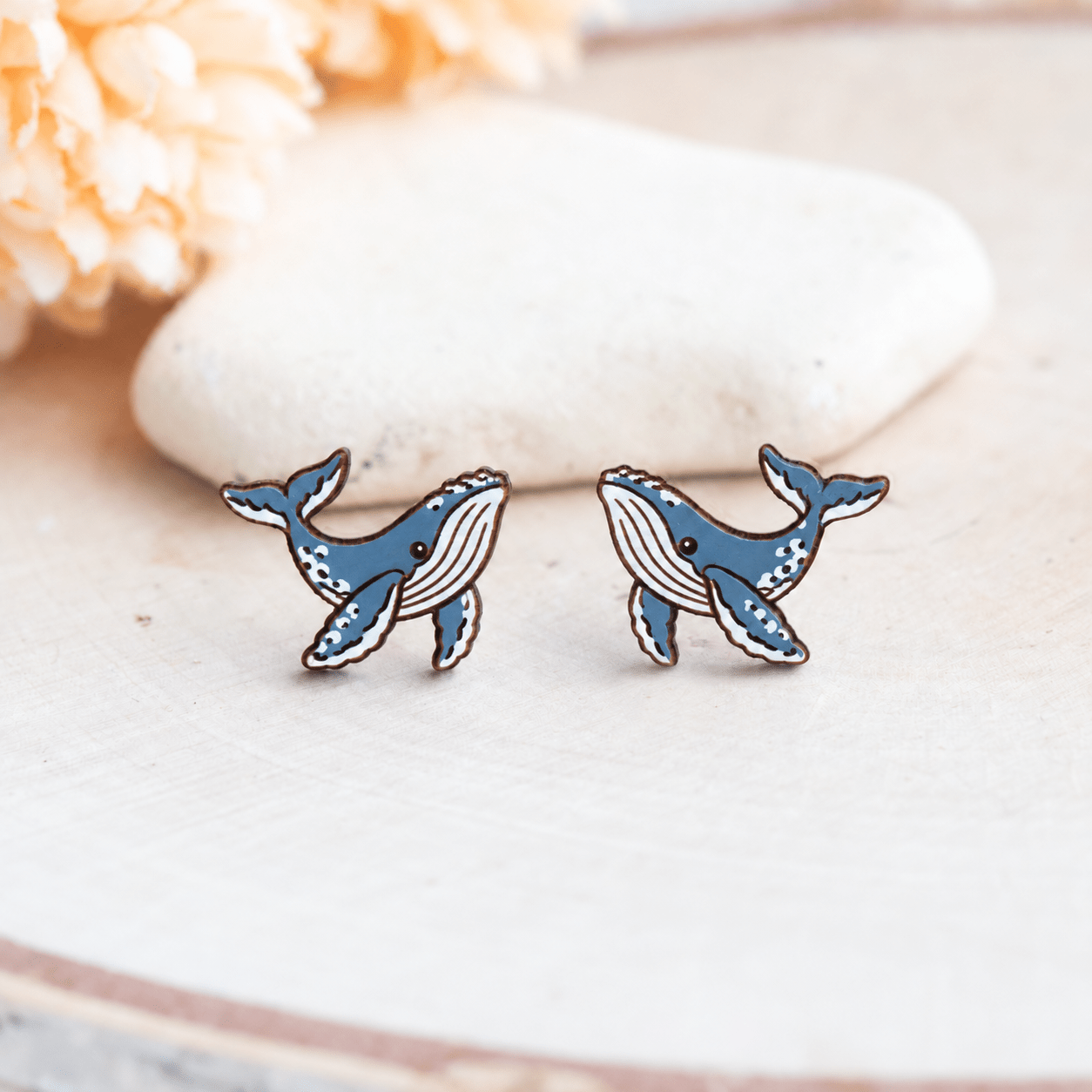 Humpback Whale Stud Earrings - Robin Valley Official Store