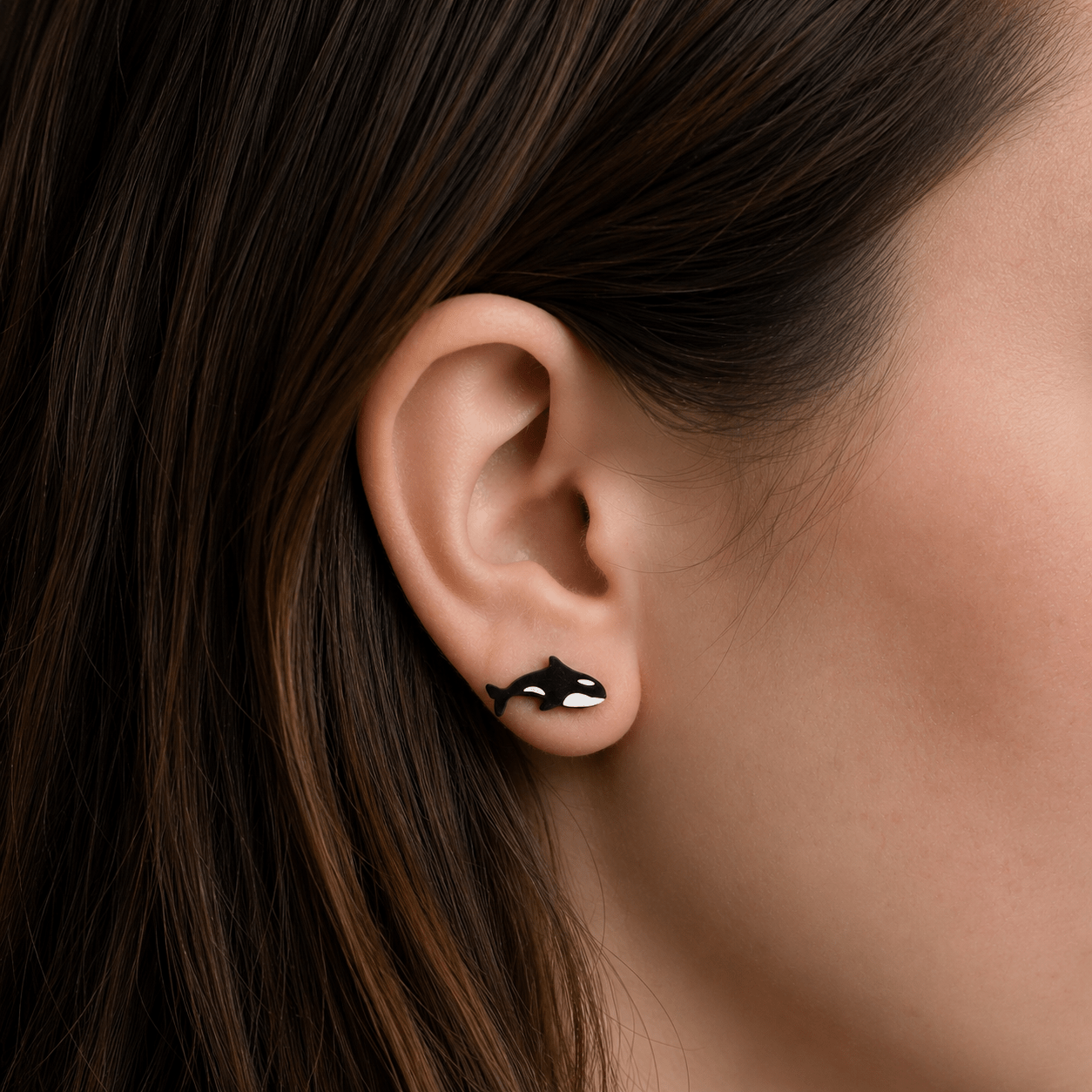 Killer Whale Orca Stud Earrings - Robin Valley Official Store