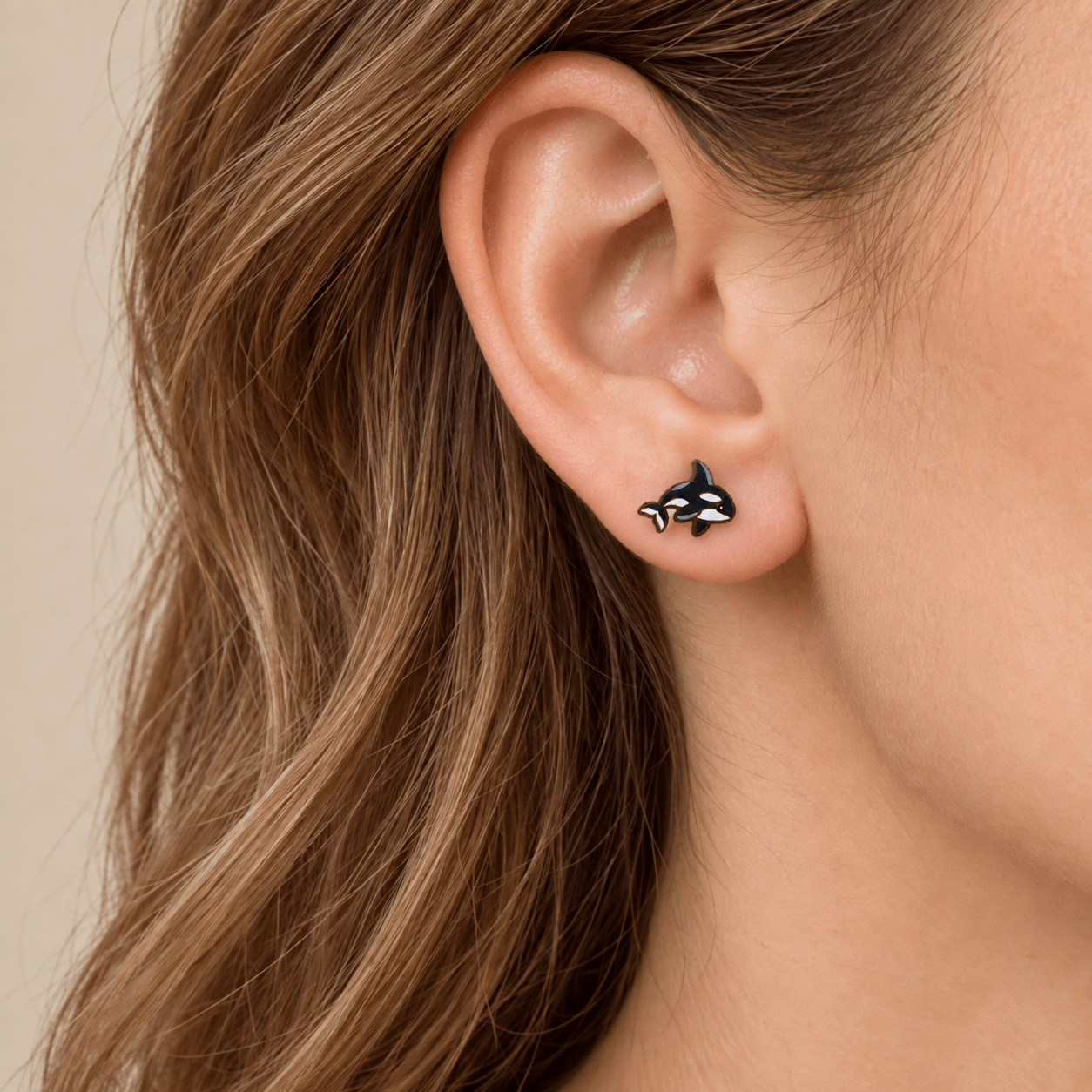 Killer Whale Stud Earrings - Robin Valley Official Store