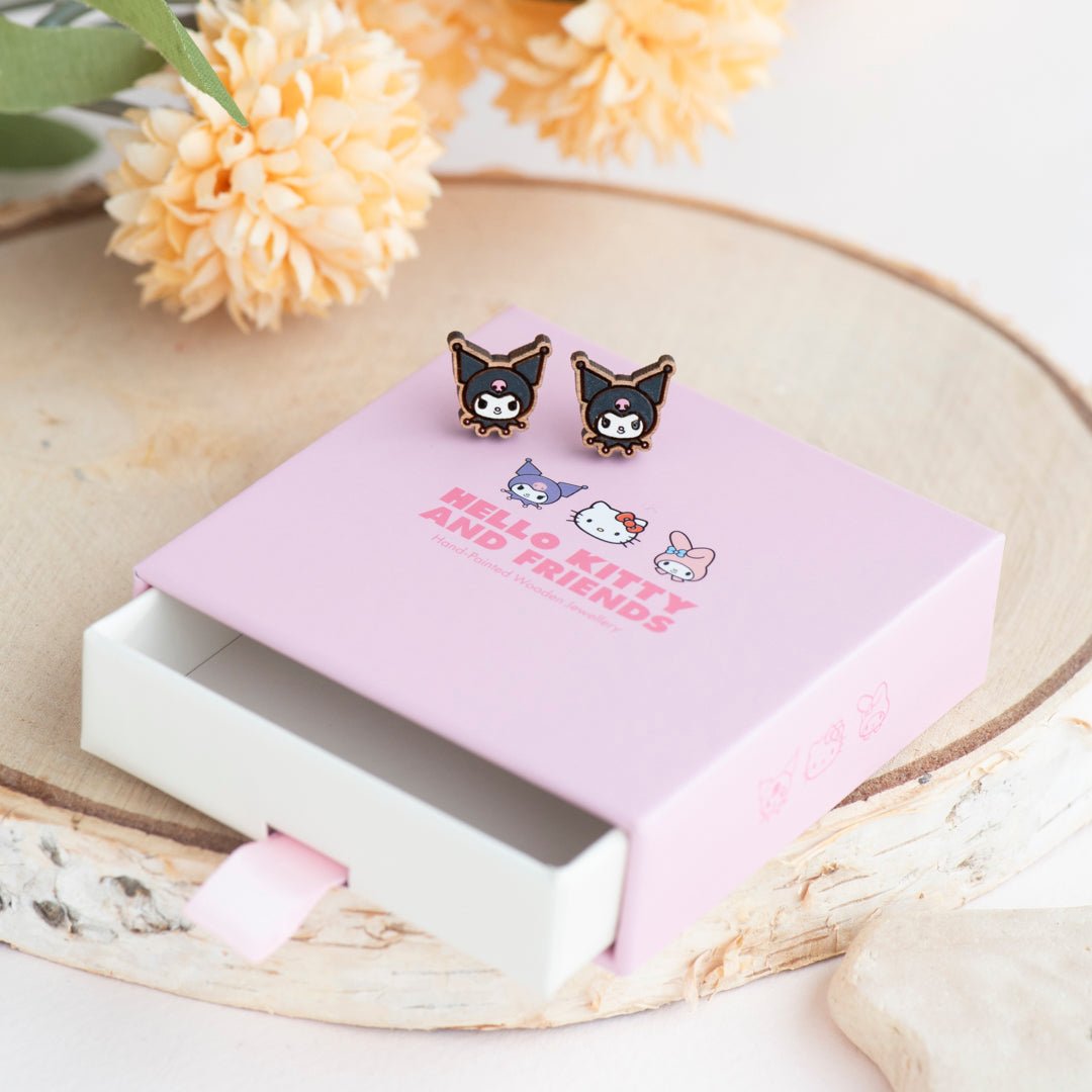 Kuromi Stud Earrings (Face) - Robin Valley Official Store
