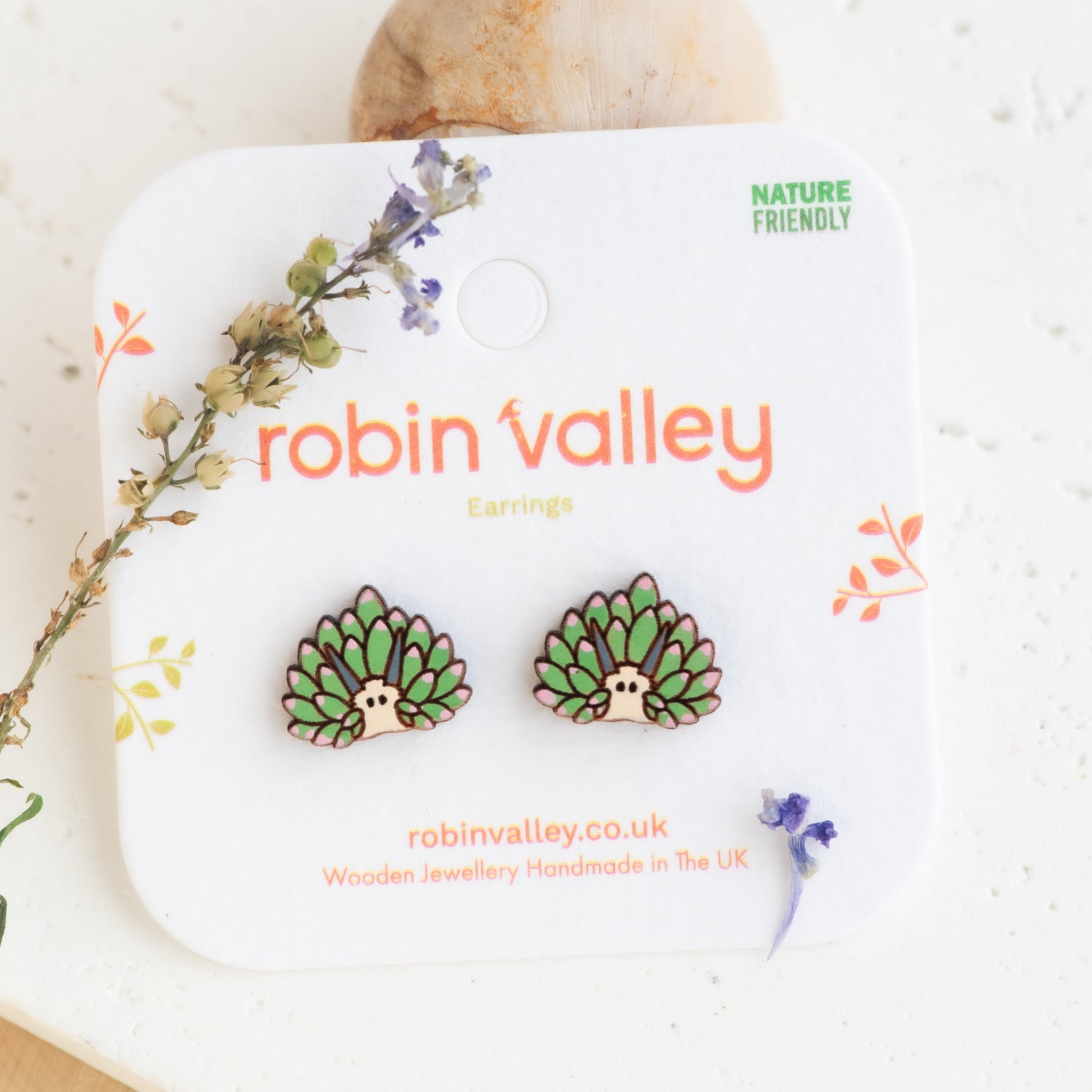 Leaf Sheep Stud Earrings - Robin Valley Official Store