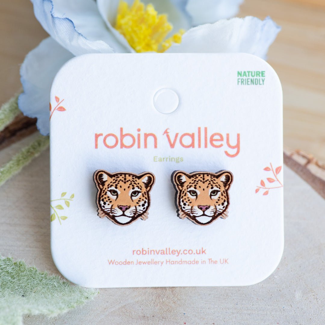 Leopard Stud Earrings - Robin Valley Official Store