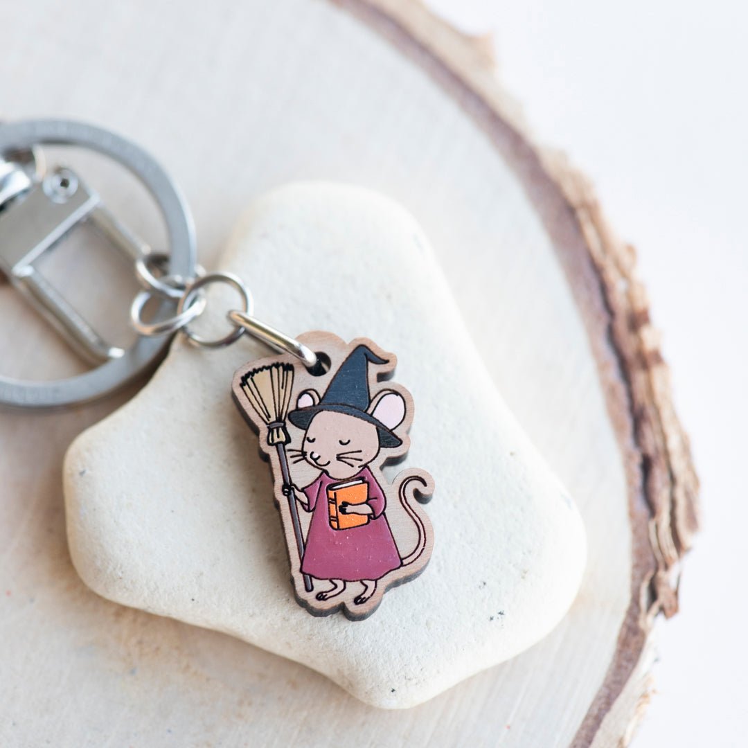 Little Witch Mouse Keyring - Robin Valley Official Store