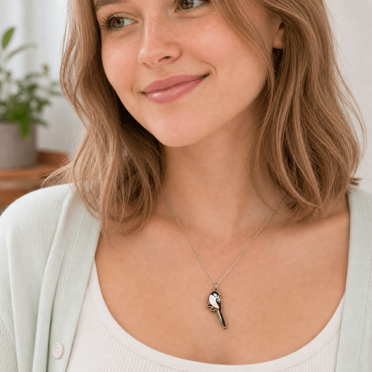 Long - tail Tit Bird Necklace - Robin Valley Official Store