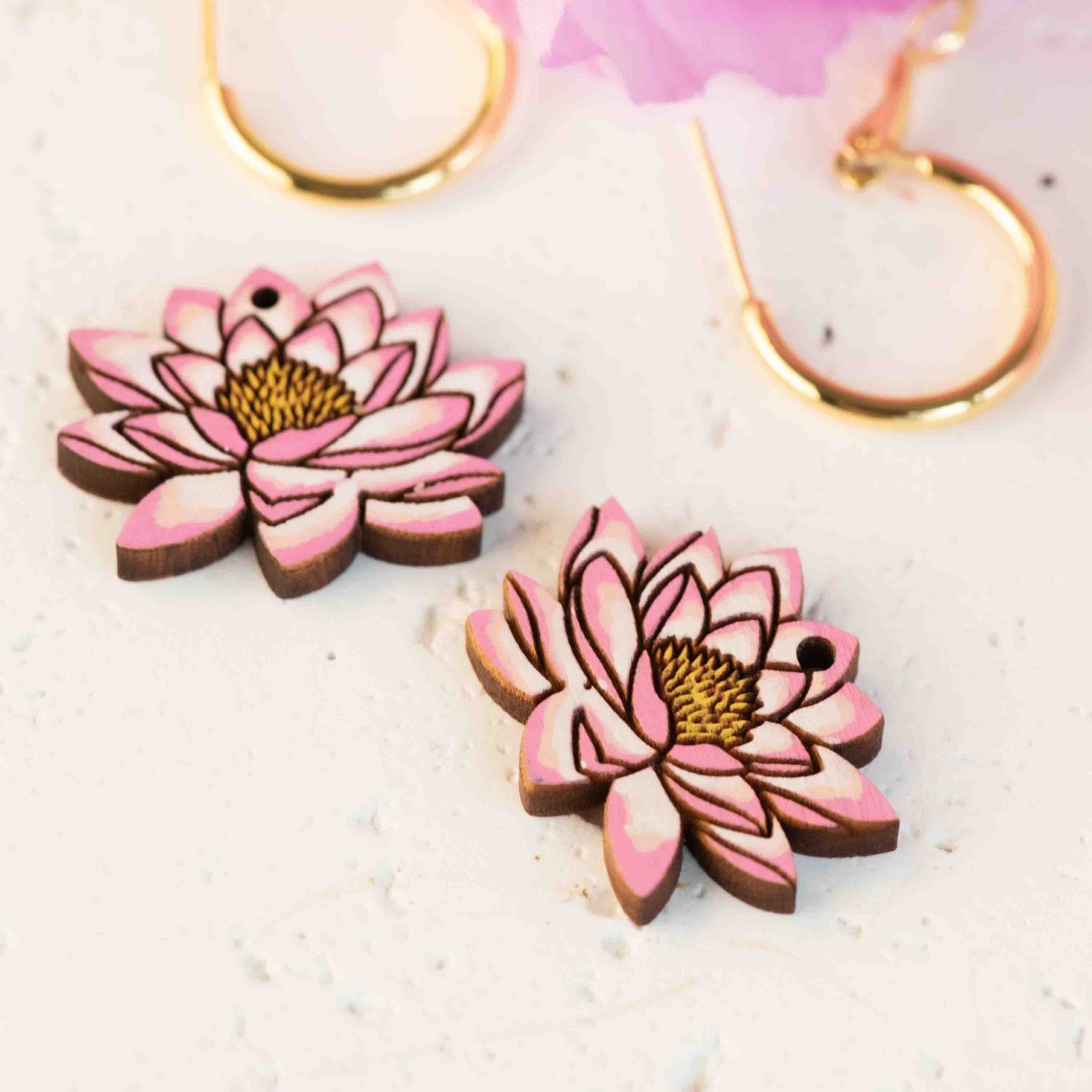 Lotus Hoop Earrings - Robin Valley Official Store