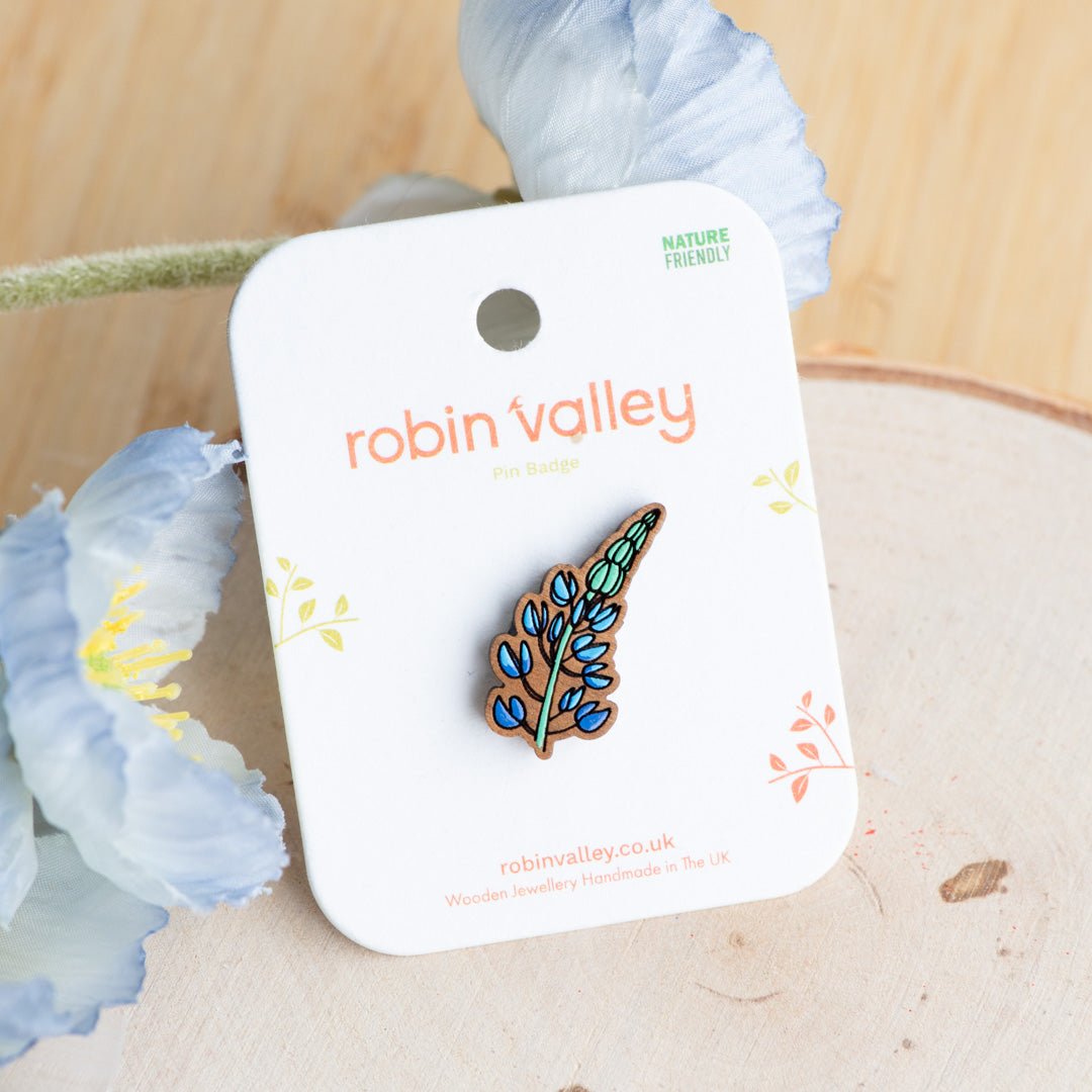 Lupine Pin Badge - Robin Valley Official Store
