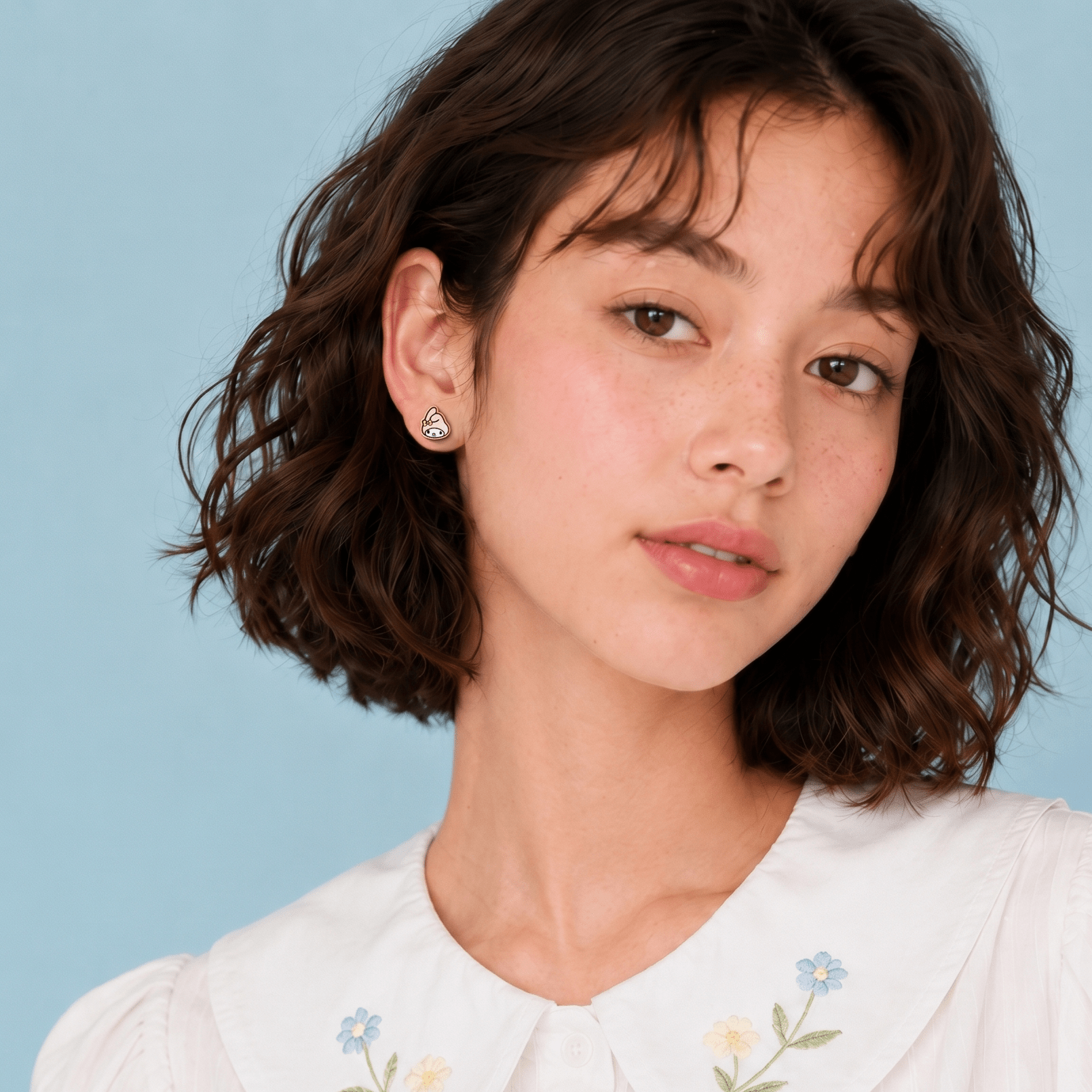 My Melody Stud Earrings (Face) - Robin Valley Official Store