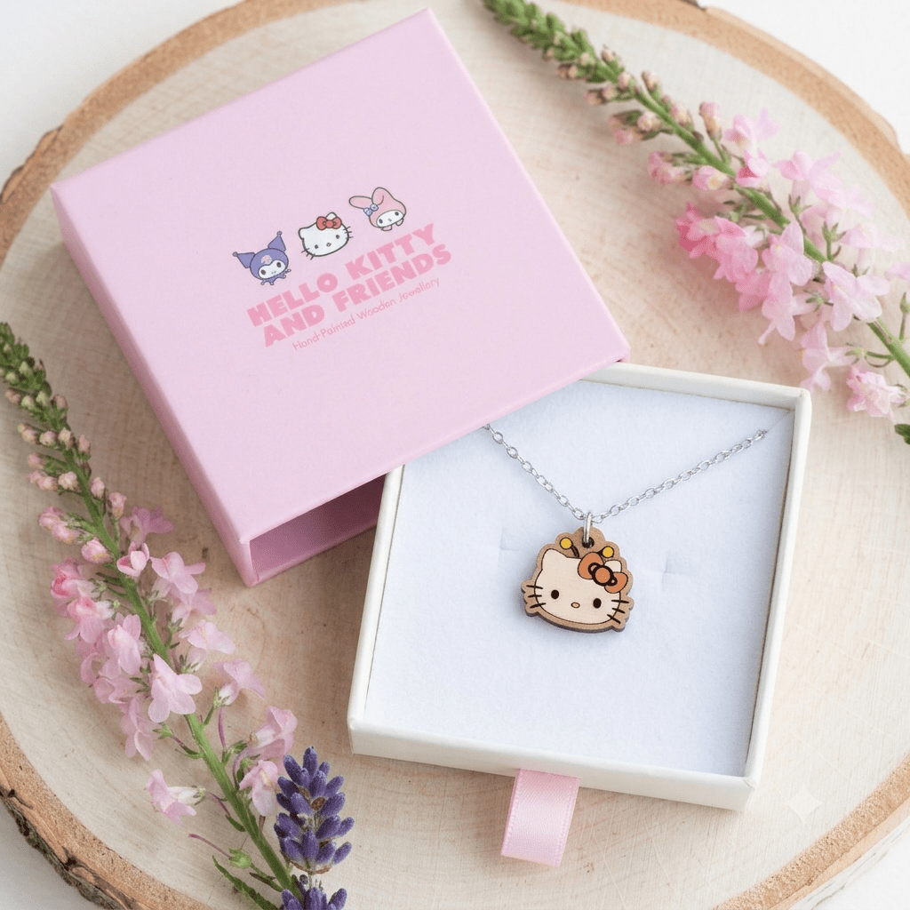 Officially Licensed Hello Kitty Bee Face Necklace - Robin Valley Official Store