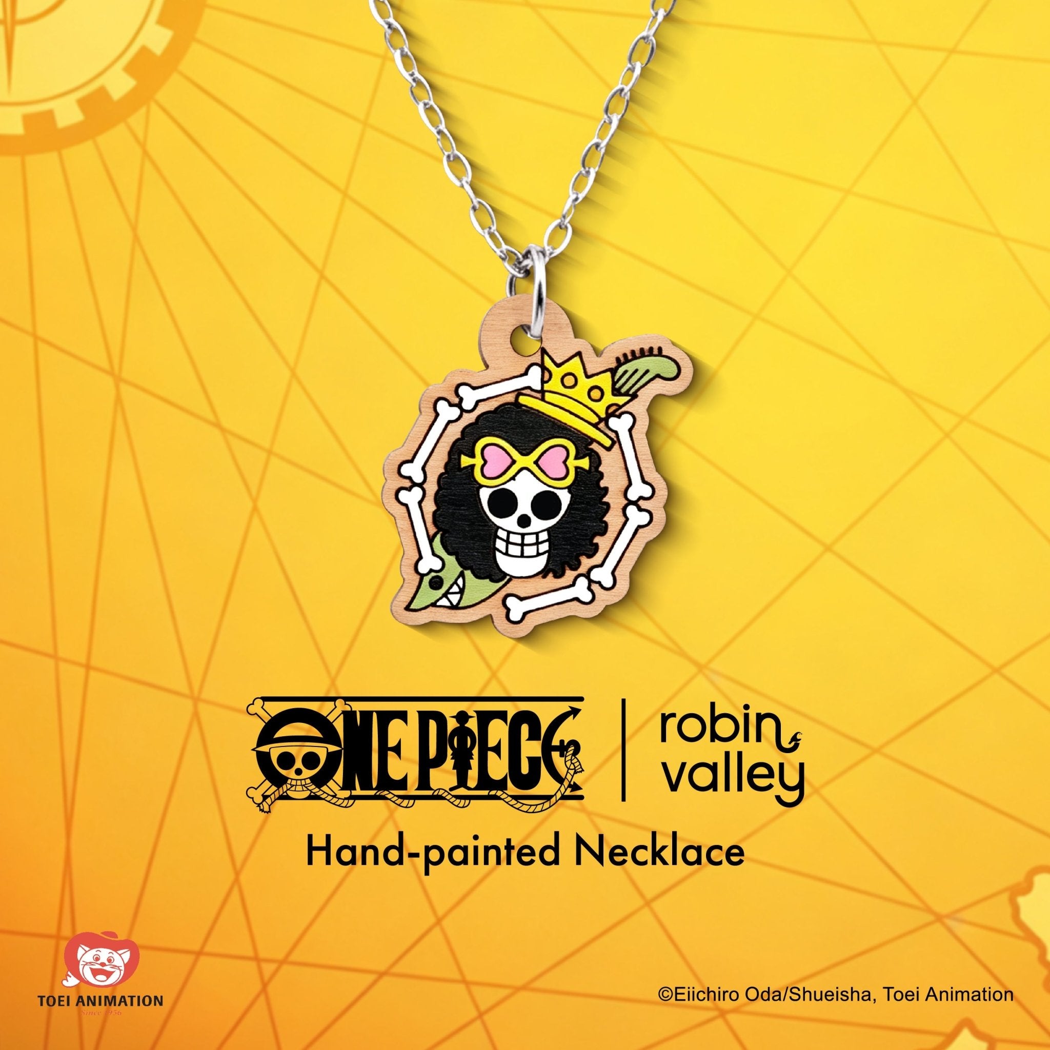 Officially Licensed One Piece Brook Personal Skull Necklace - Robin Valley Official Store