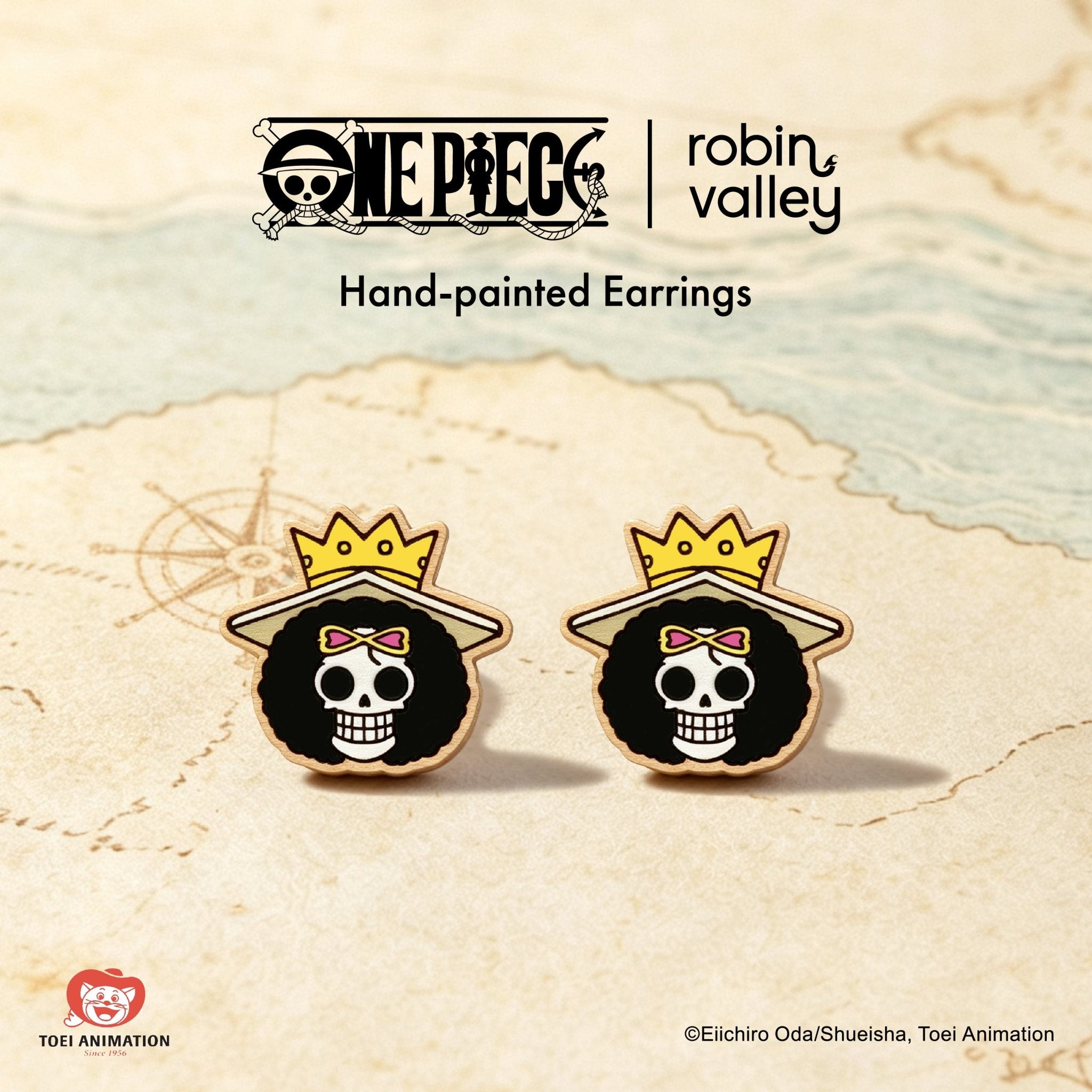 Officially Licensed One Piece Brook Stud Earrings – Wave 1: Fish-Man Island - Robin Valley Official Store