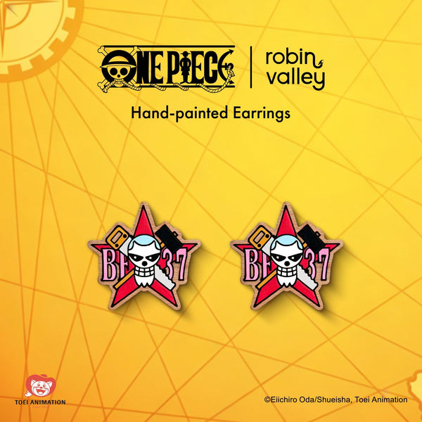 Officially Licensed One Piece Franky Personal Skull Stud Earrings - Robin Valley Official Store