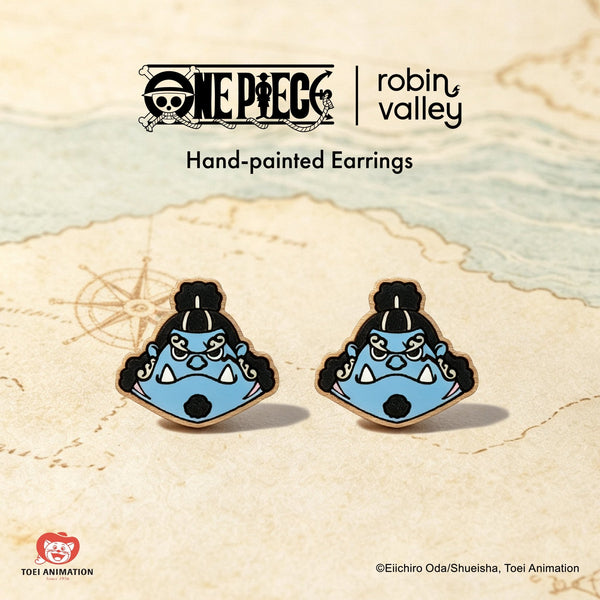 Officially Licensed One Piece Jinbe Stud Earrings – Wave 1: Fish-Man Island - Robin Valley Official Store