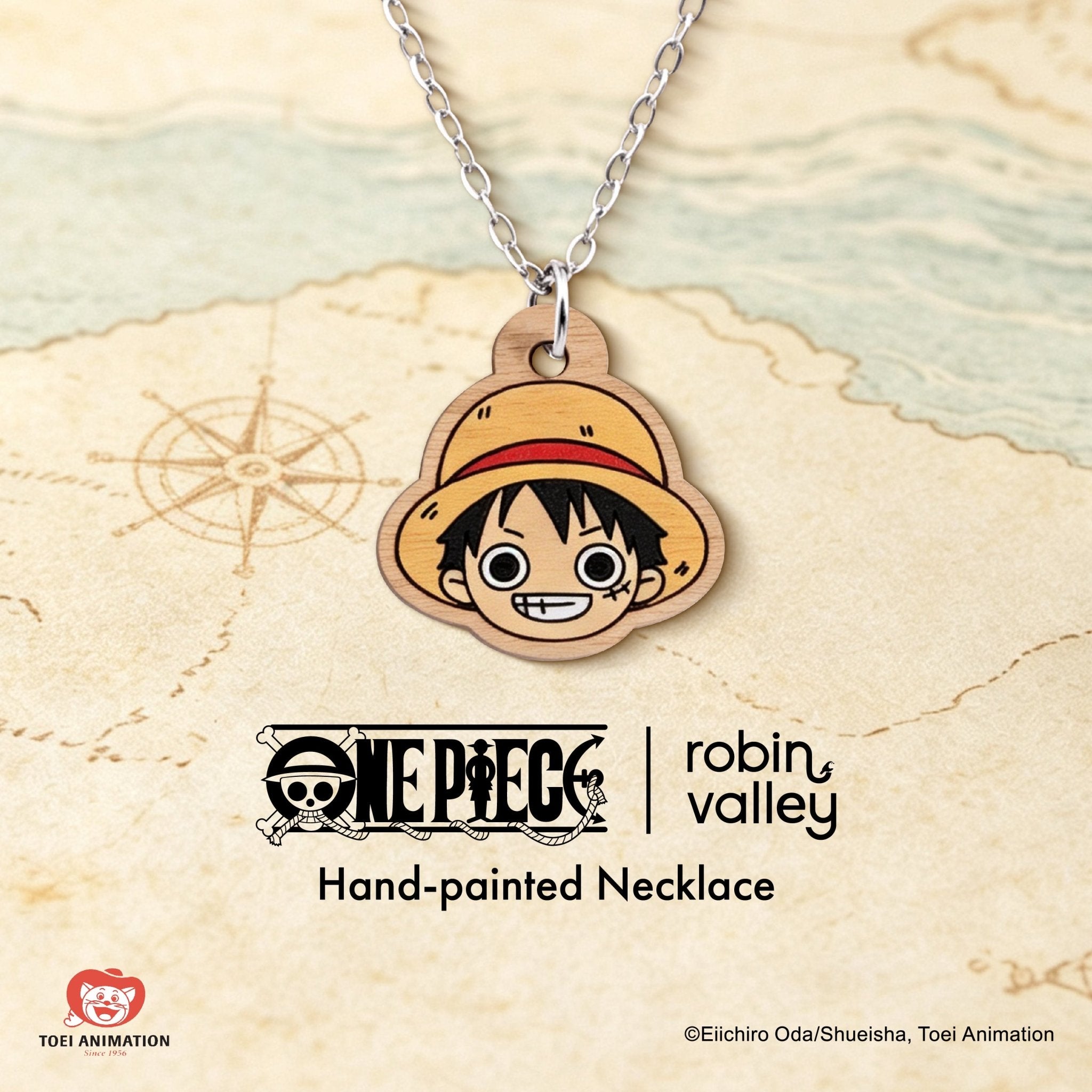 Officially Licensed One Piece Luffy Necklace – Wave 1: Fish-Man Island - Robin Valley Official Store